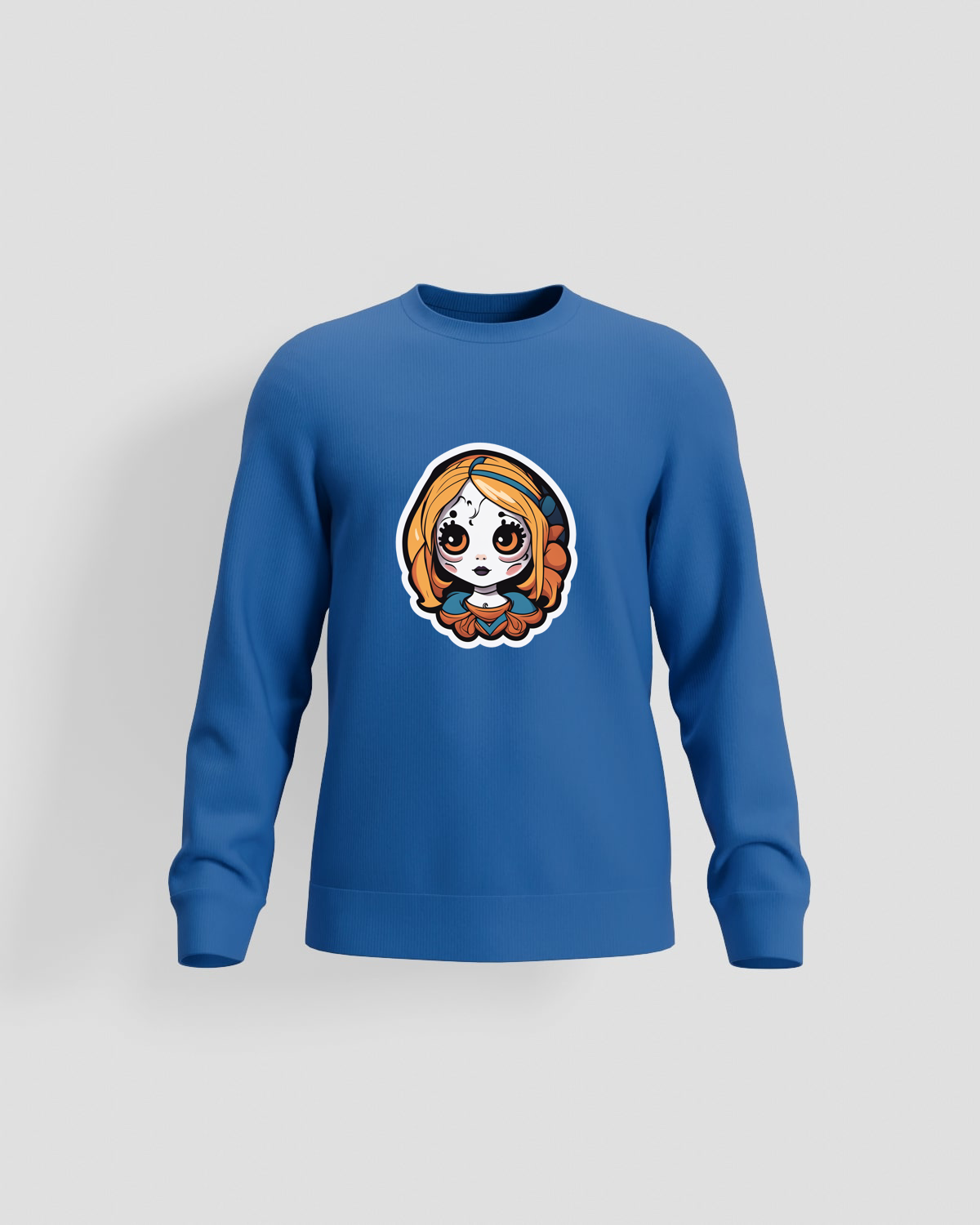 Blue Premium Unisex Organic Cotton Sweatshirt – Soft, Eco‑Friendly Comfort 59
