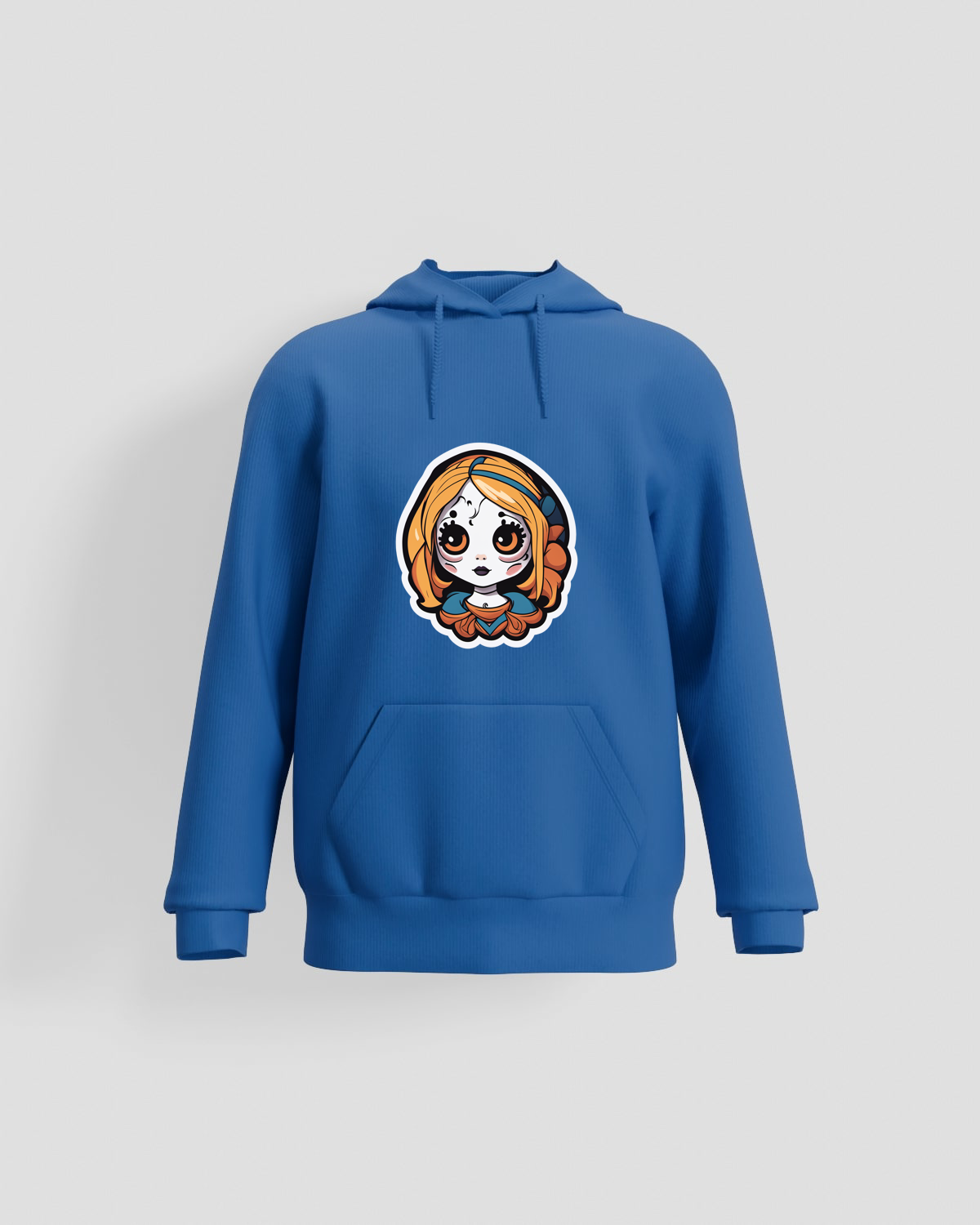Blue Organic Cotton Sweatshirt – Soft, Sustainable Comfort 59