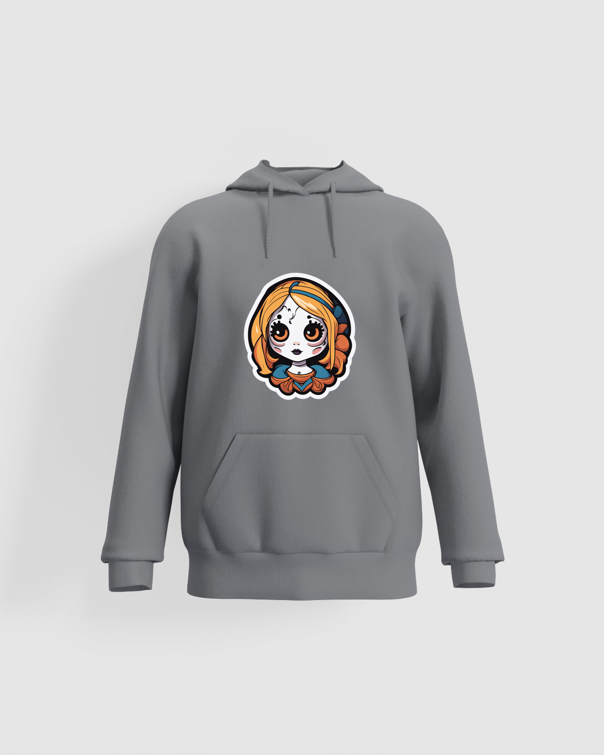 Grey Unisex Organic Cotton Sweatshirt Ideal for Custom Prints 59