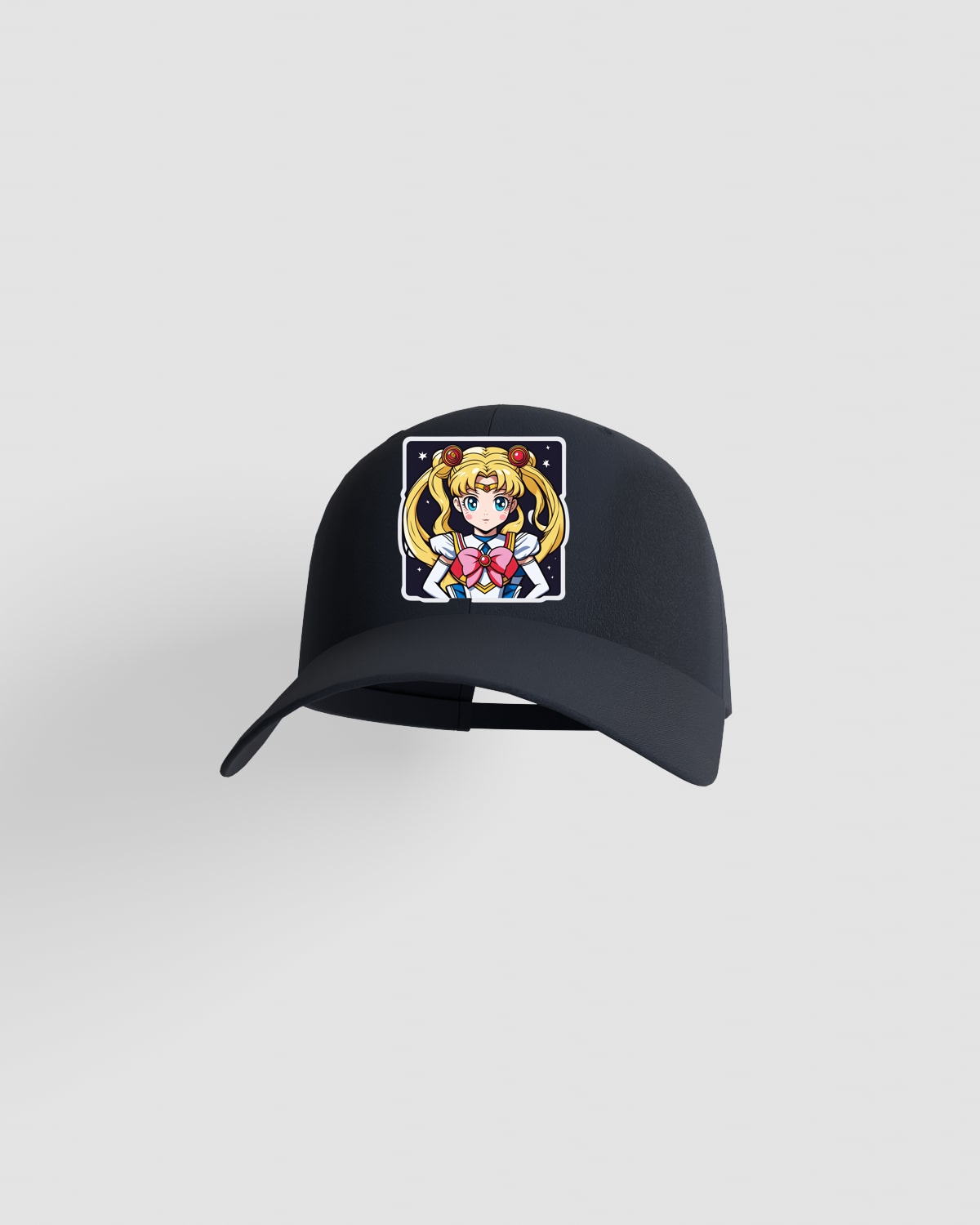 Navy Cotton Cap with Adjustable Velcro Closure 59