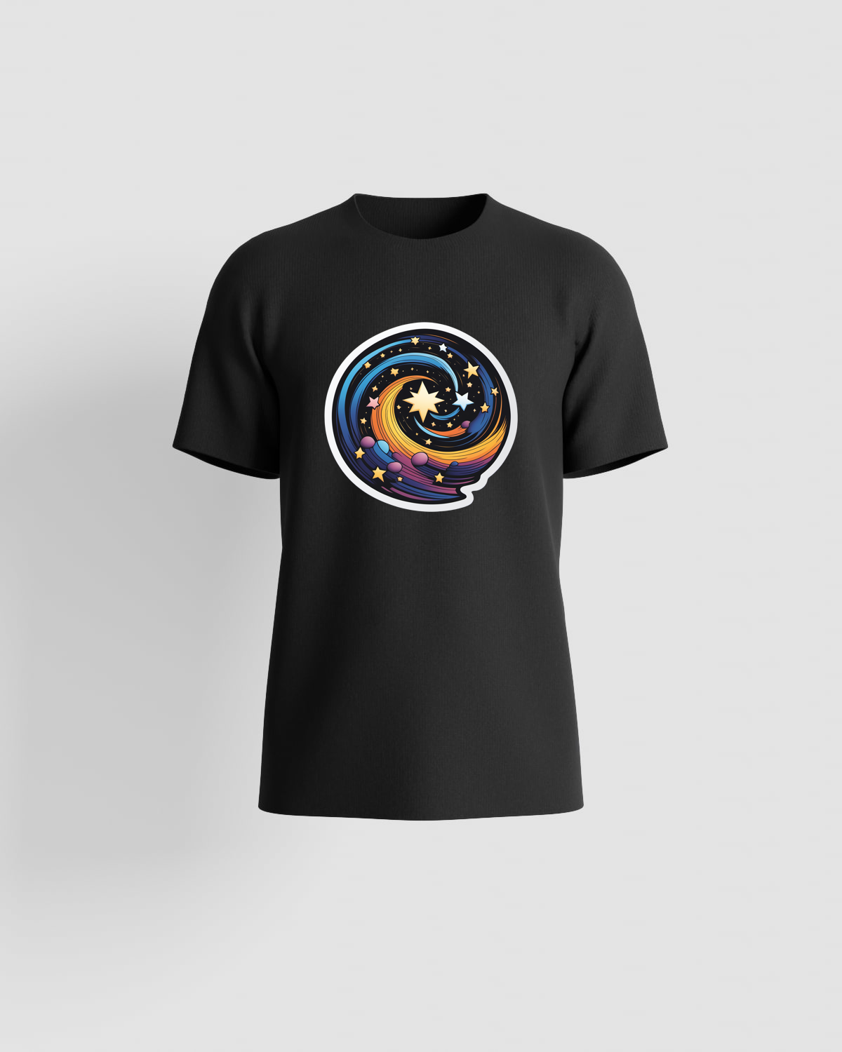 Black Unisex Eco-Cotton Crew Neck T-Shirt 59