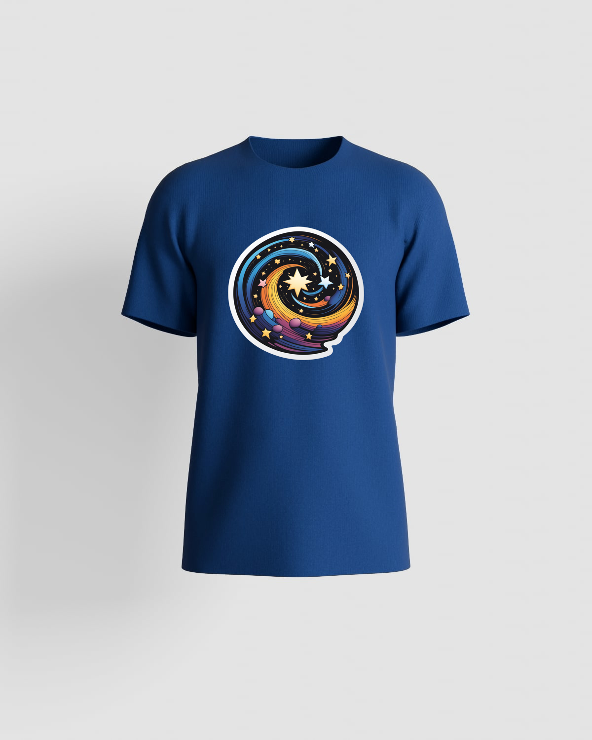 Blue Eco‑Sustainable T‑Shirt with Minimalist Design 59