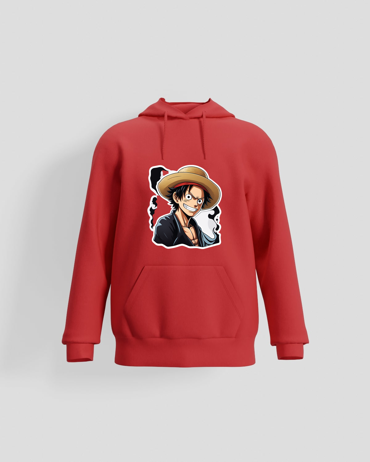 Red Organic Cotton Brushed Sweatshirt – Eco‑Comfort 59