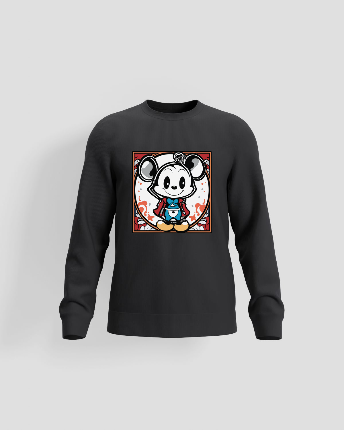 Black Unisex Organic Cotton Sweatshirt – Soft, Durable Comfort 59