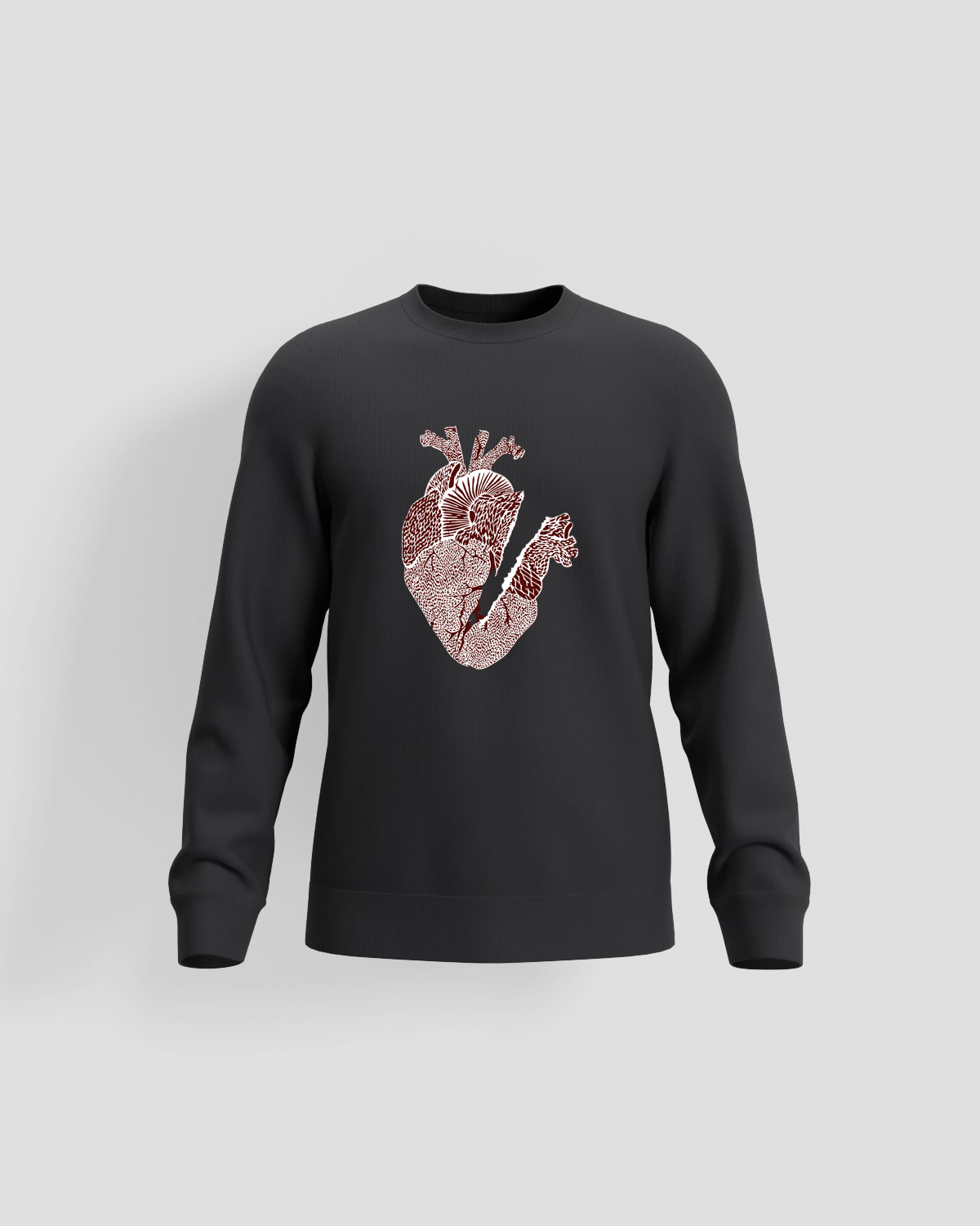 Black Unisex Sweatshirt – Classic 100% Cotton Comfort 59