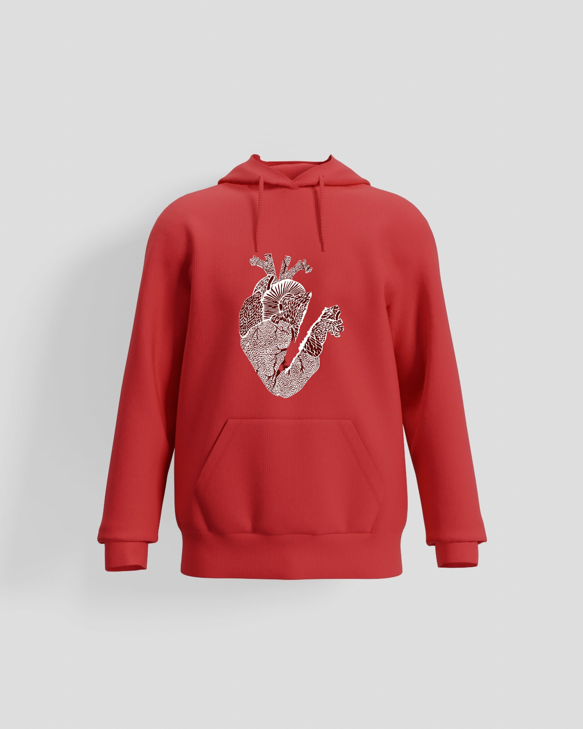 Red Organic Cotton Sweatshirt – Soft Comfort & Eco Style 59