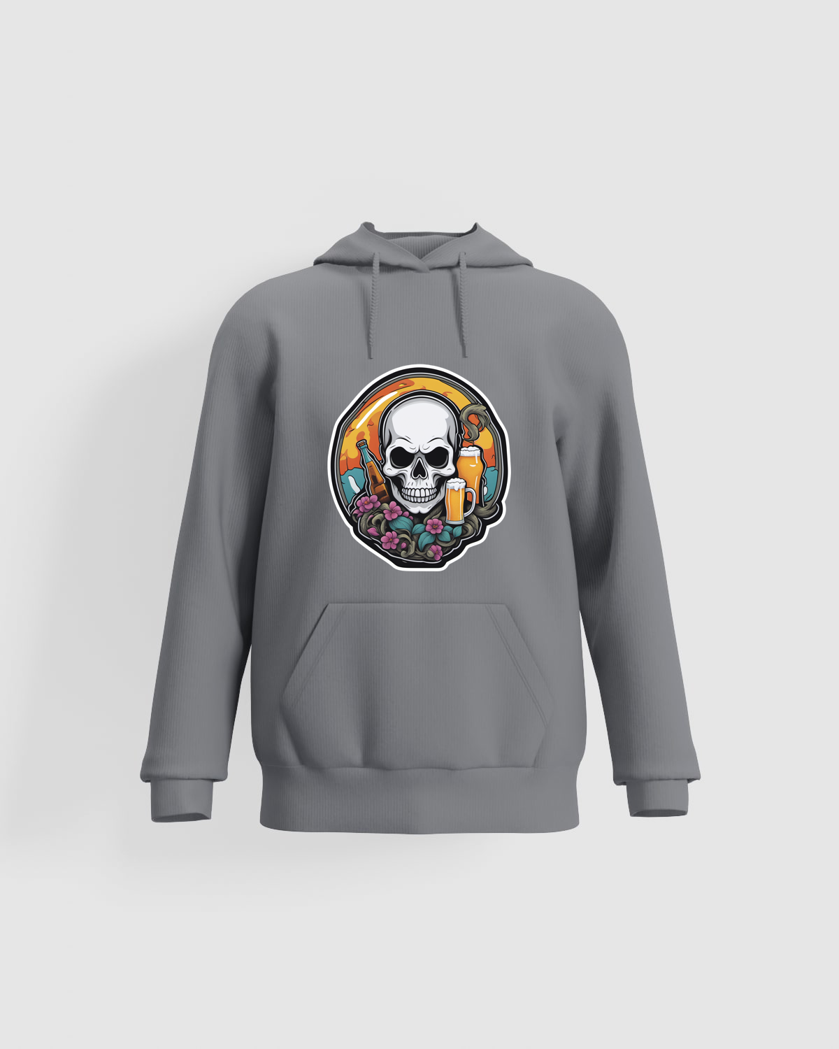 Grey Unisex Print‑Ready Cotton Sweatshirt – Soft Eco‑Friendly 59