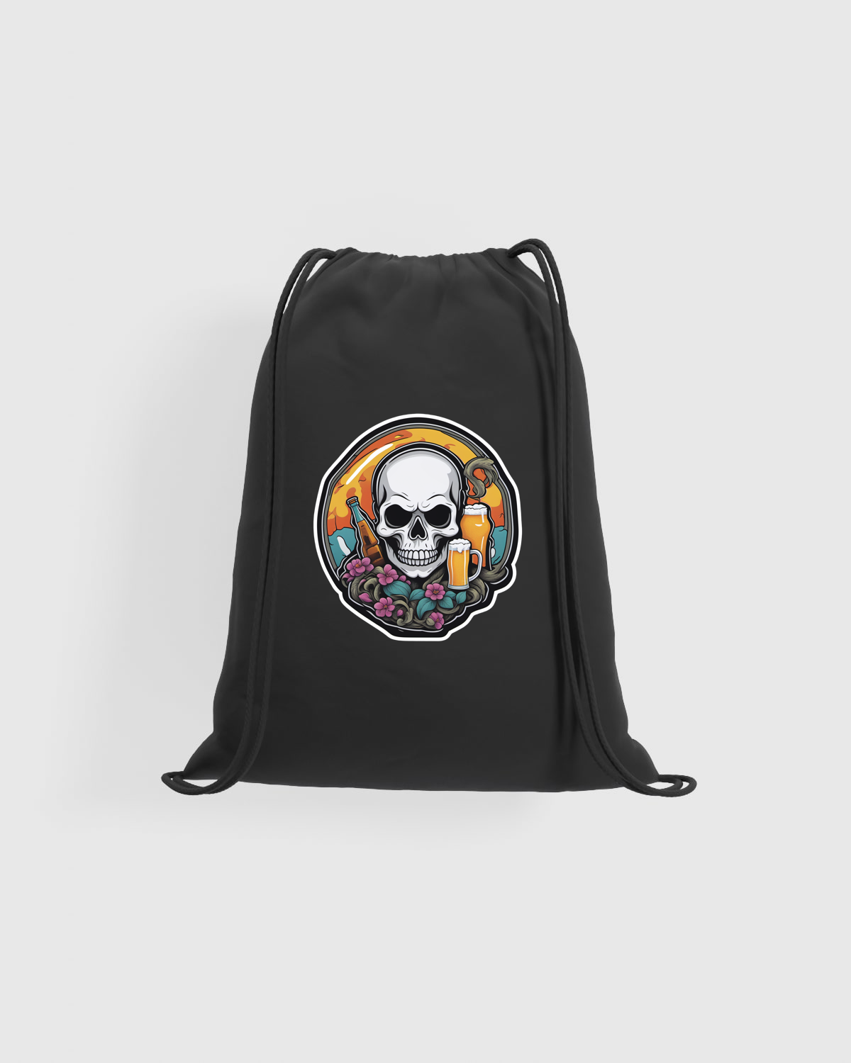 Customizable Lightweight Drawstring Bag with Smooth Print Surface 59