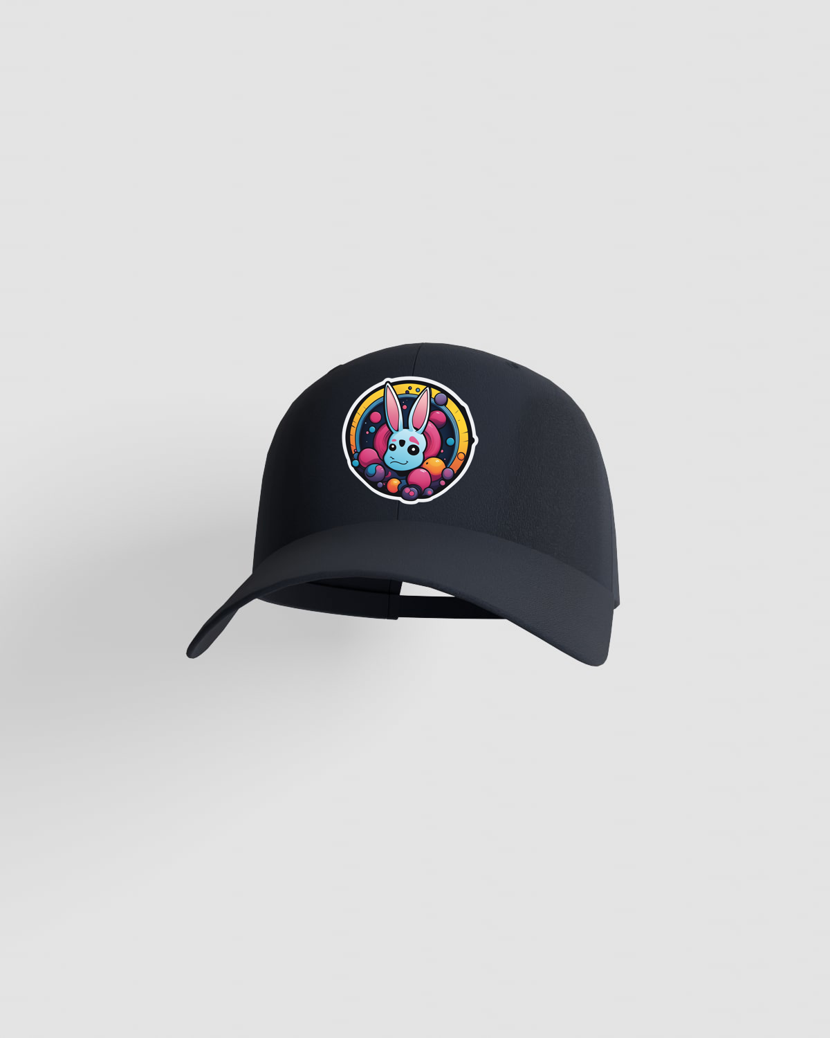 Navy Cotton Cap with Velcro Closure 59