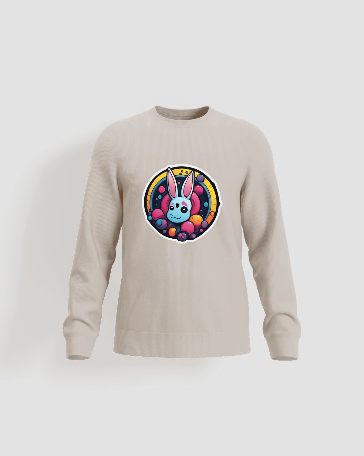 Cream Unisex Sweatshirt – Soft Organic Cotton Comfort 59