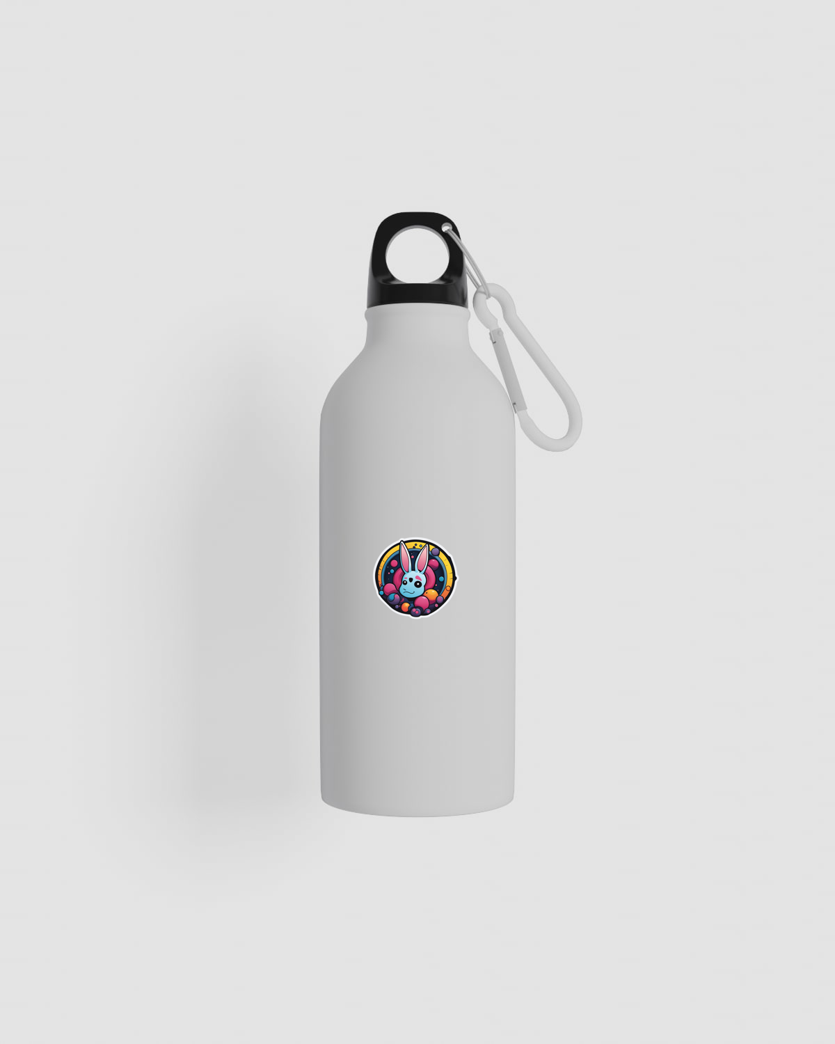 Durable Lightweight Eco-Friendly Recycled Aluminum Water Bottle with Carabiner 59