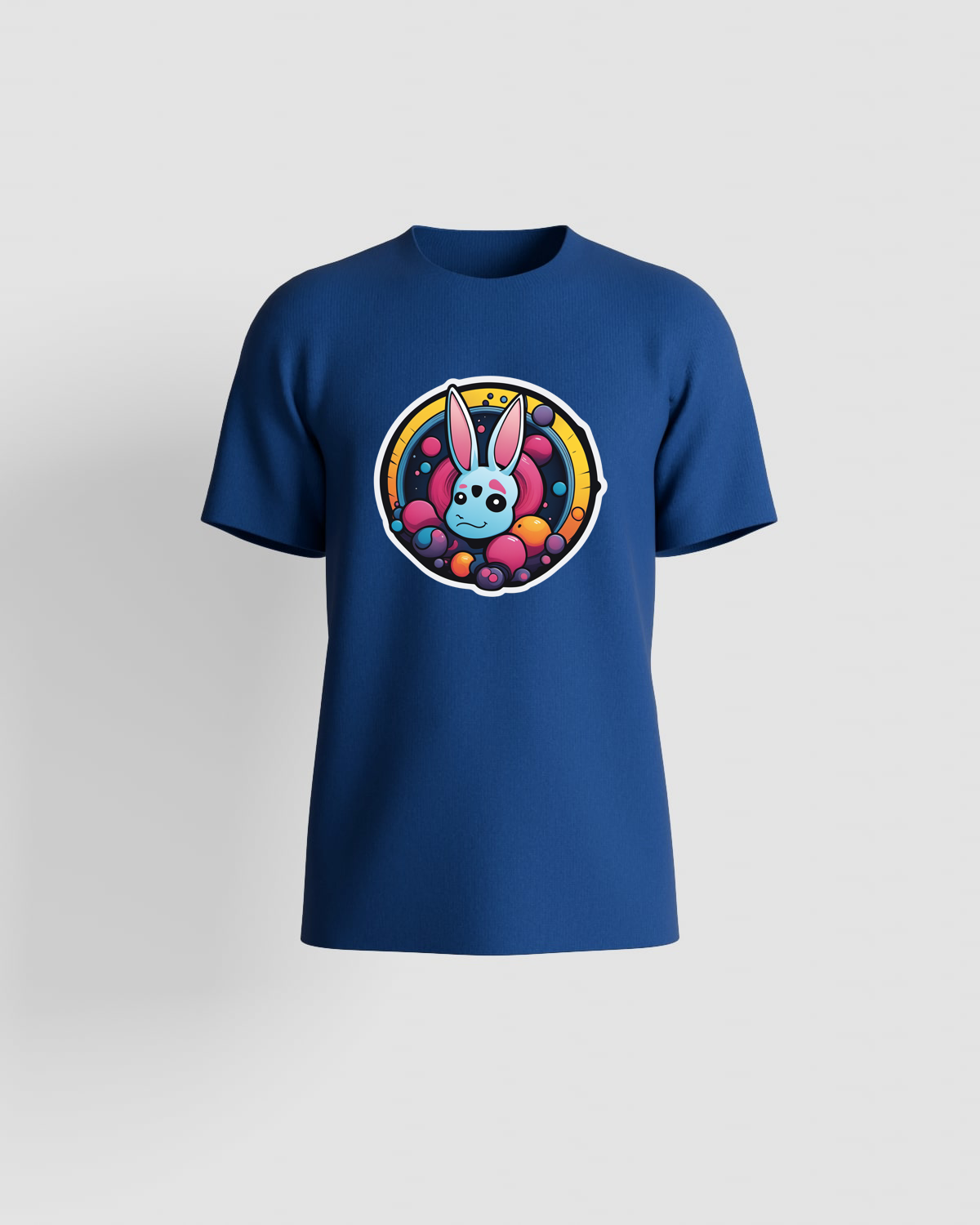 Blue Organic Cotton T-Shirt, Modern Fit, Eco‑Sustainable 59