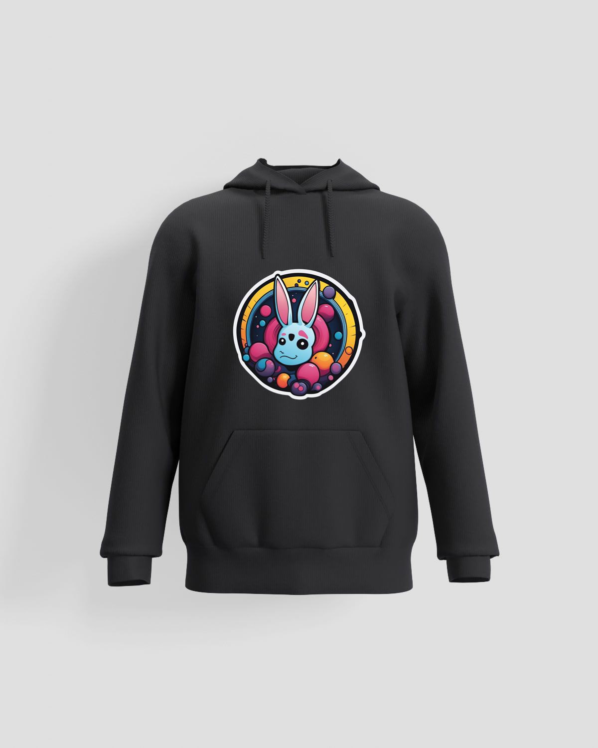 Black Brushed Organic Cotton Unisex Sweatshirt 59