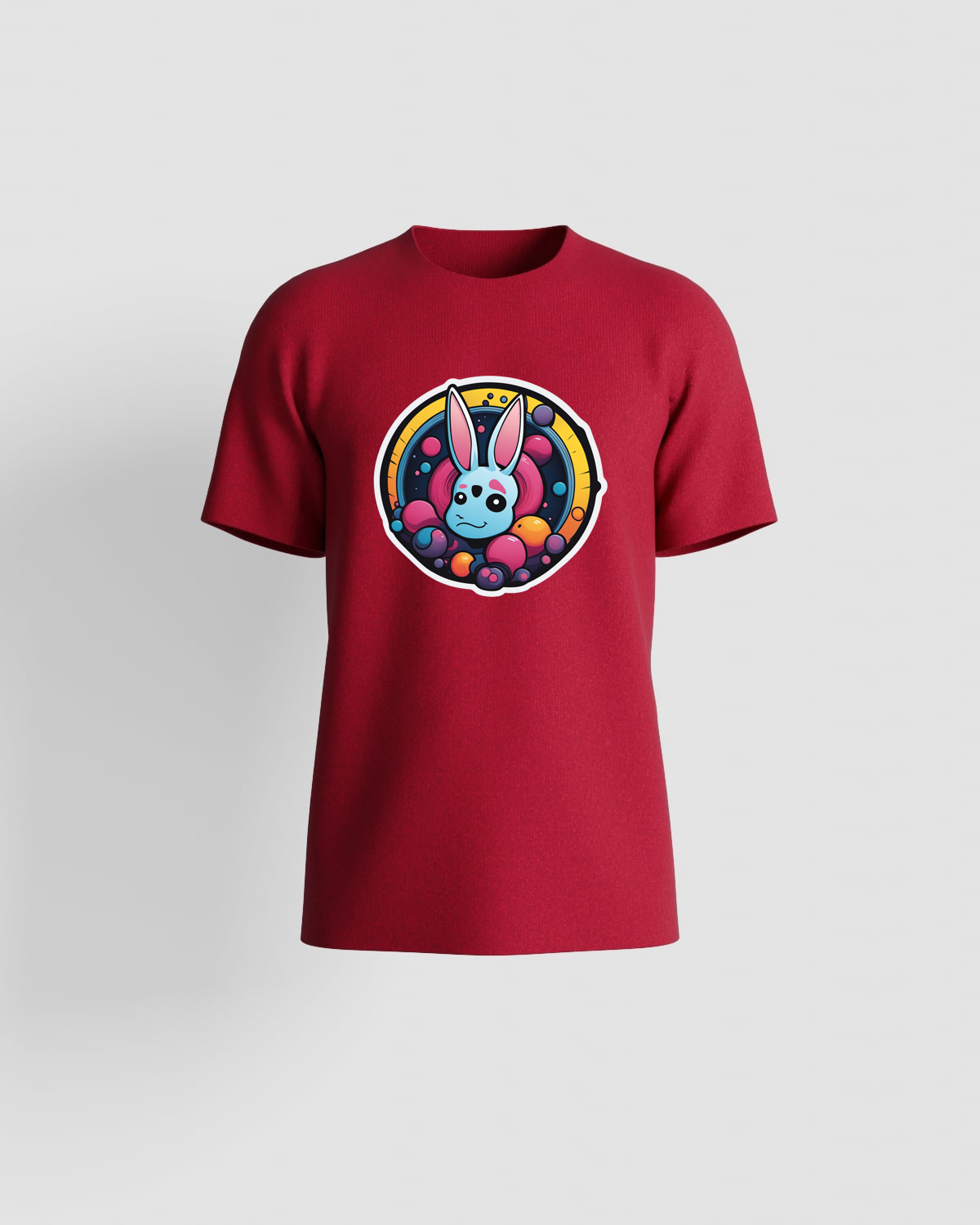 Red Organic Cotton T-Shirt with Modern Fit 59