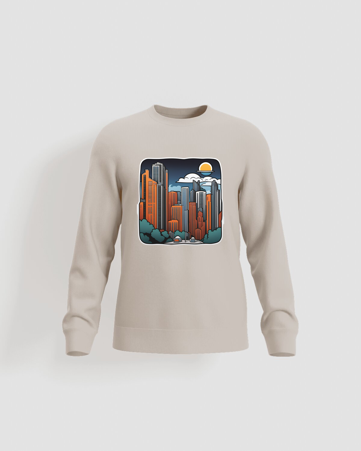 Cream Unisex Sweatshirt – Soft Organic Cotton Comfort 59