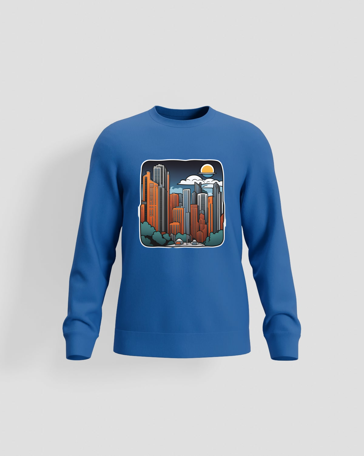 Blue Organic Cotton Unisex Sweatshirt 59