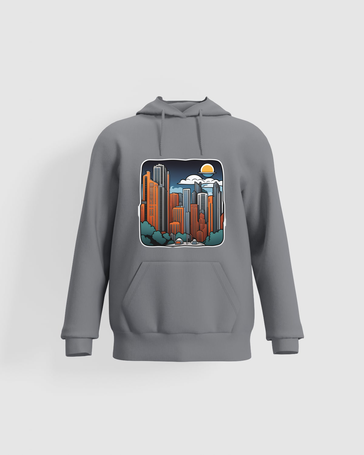 Grey Unisex 100% Cotton Sweatshirt – Ideal Print Surface 59