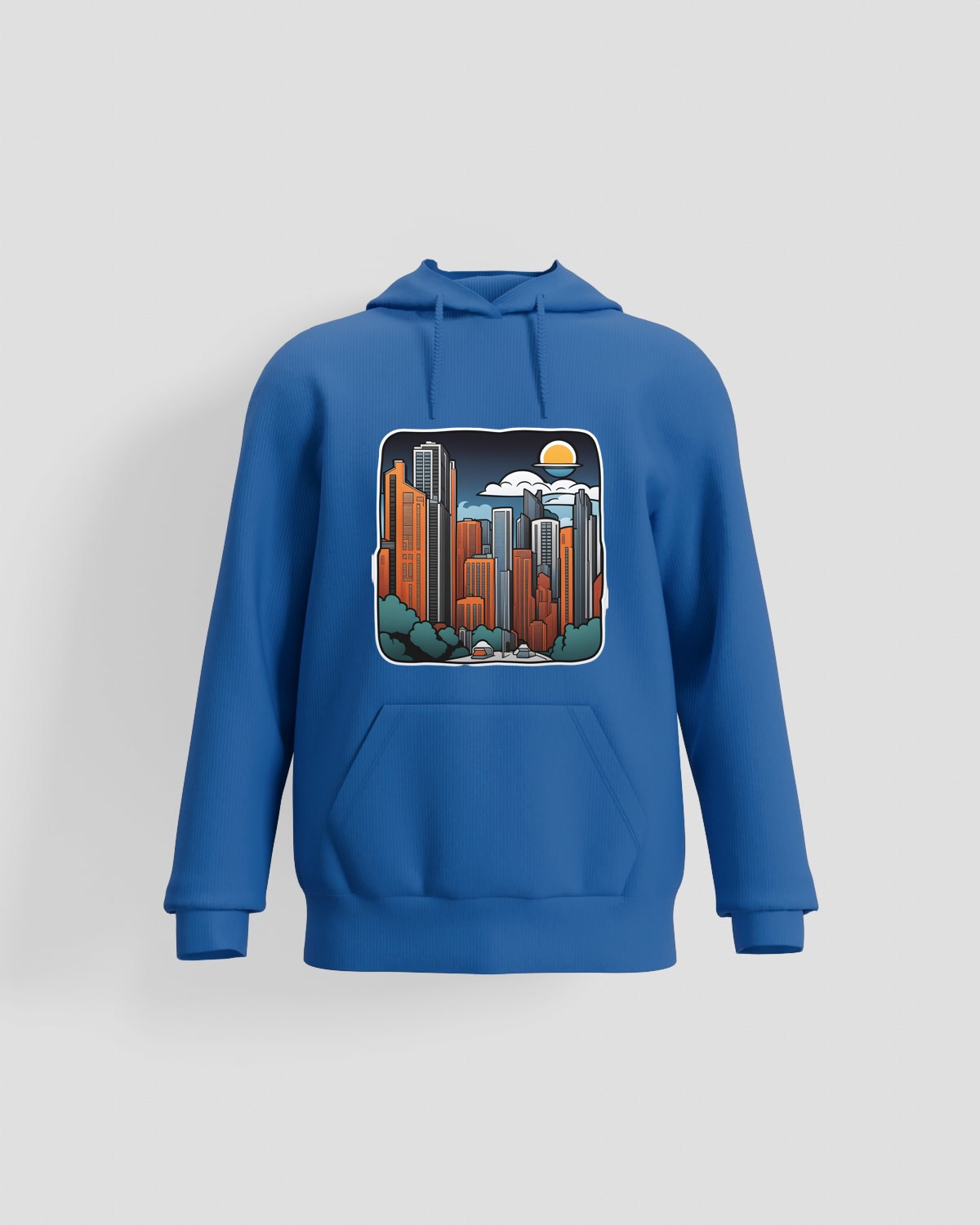 Blue Organic Cotton Sweatshirt – Unisex, Soft & Eco‑Friendly 59