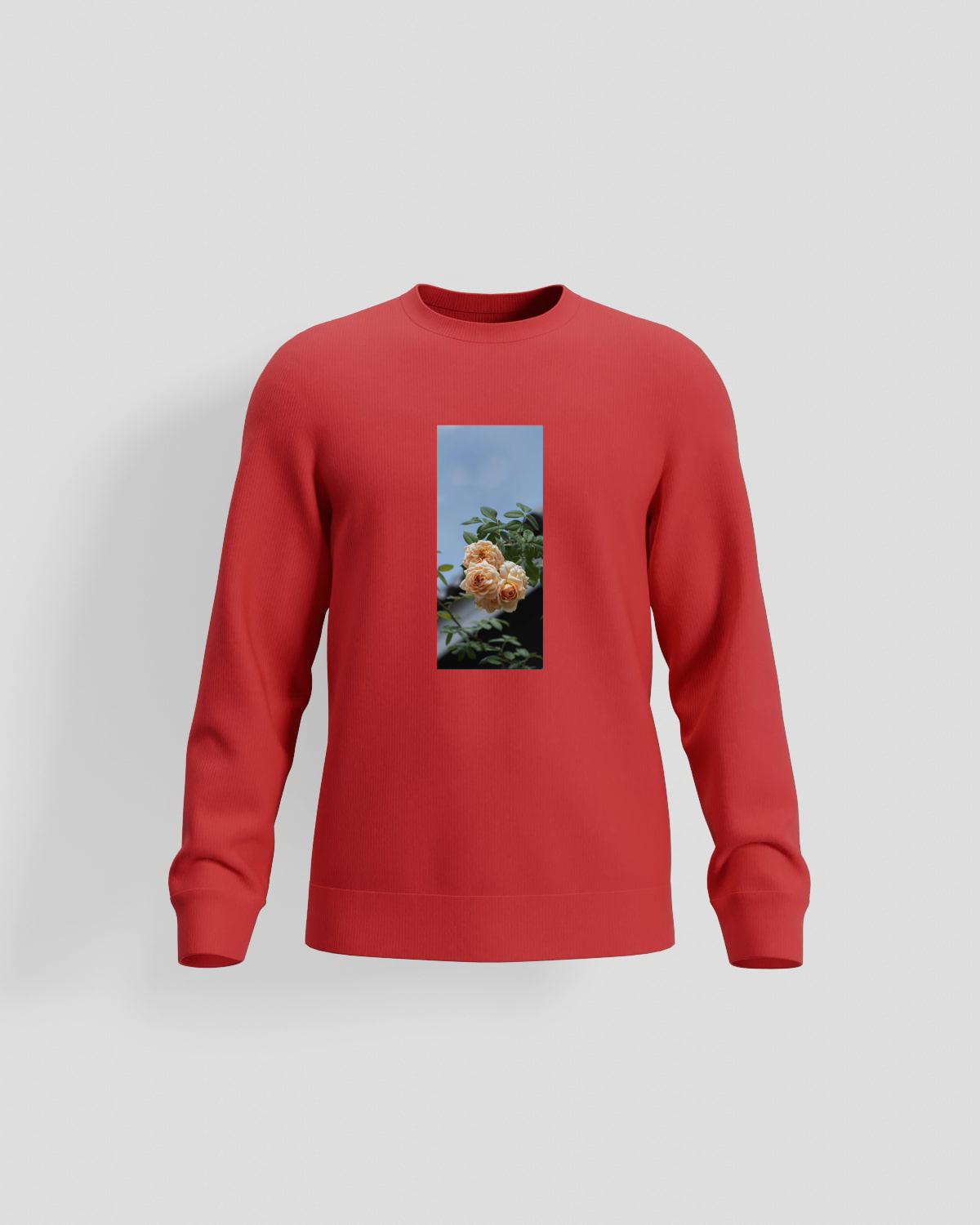 Red Unisex Sweatshirt – Soft, Wash-Resistant Cotton 59