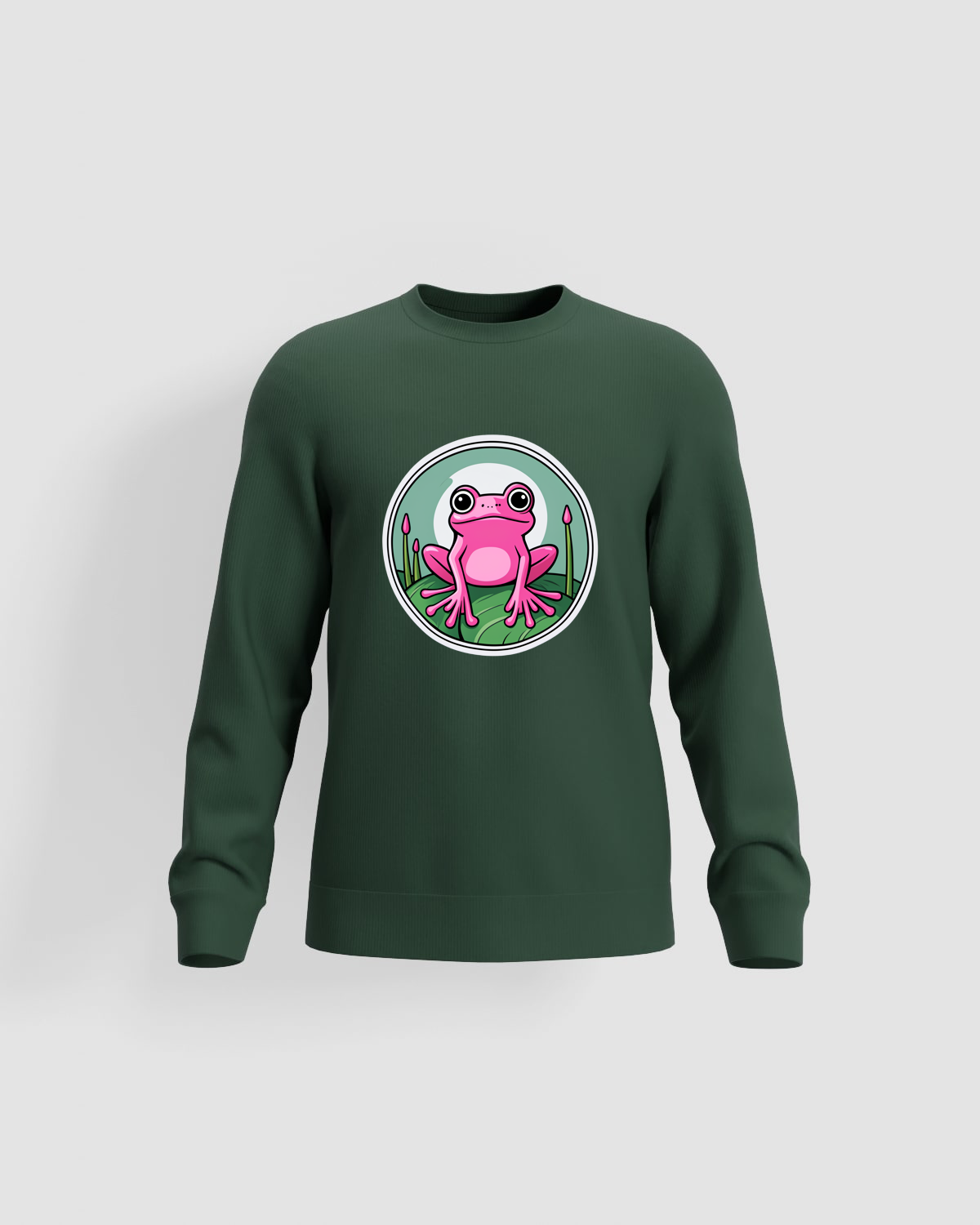 Green Unisex Organic Cotton Sweatshirt with Eco‑Friendly Print 59