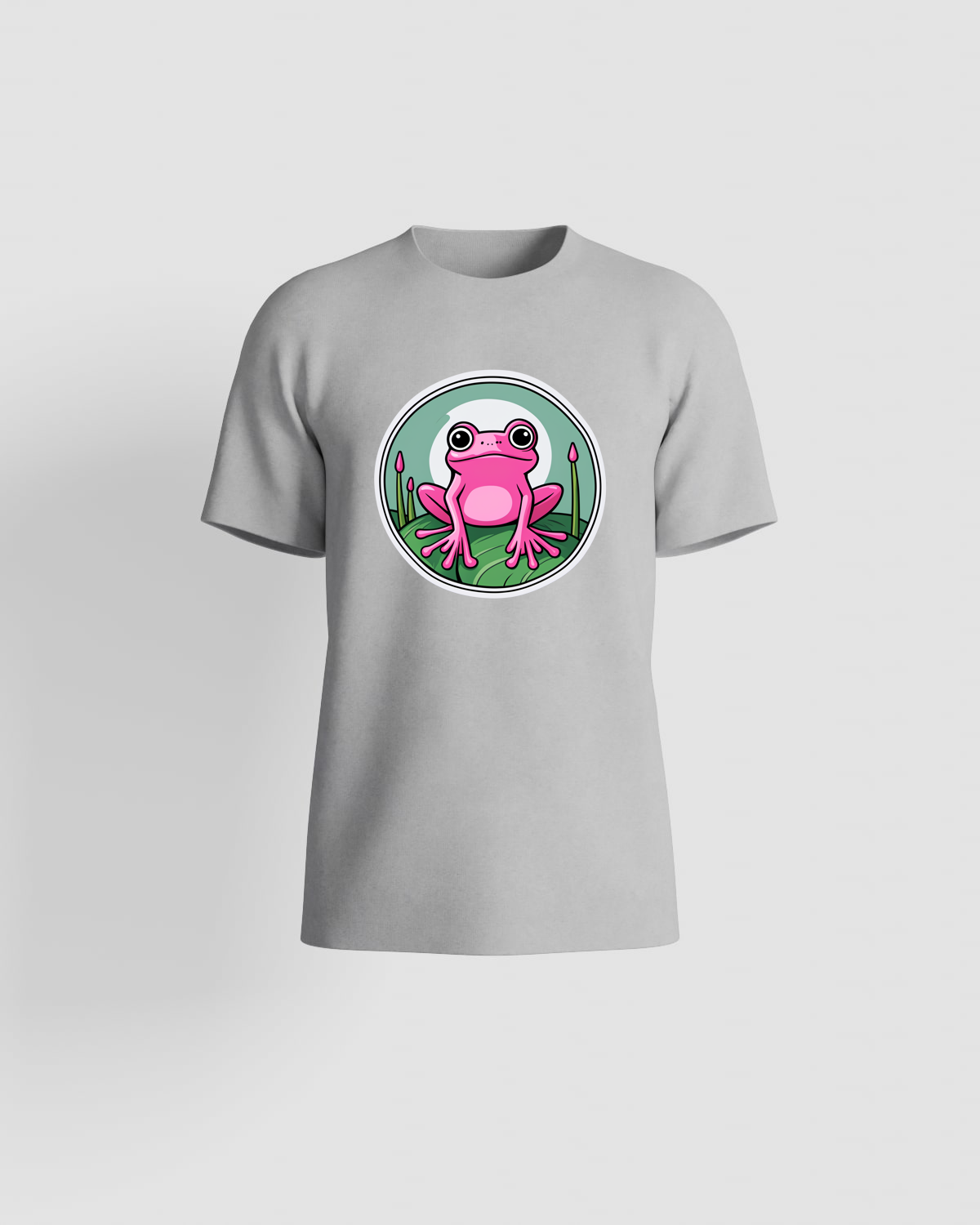 Grey Eco‑Cotton Unisex T Shirt Modern Fit 59
