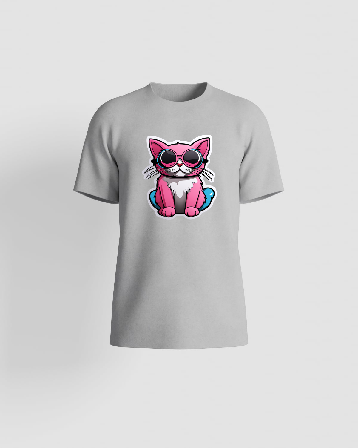 Grey Eco‑Sustainable T-Shirt with Minimalist Design 59
