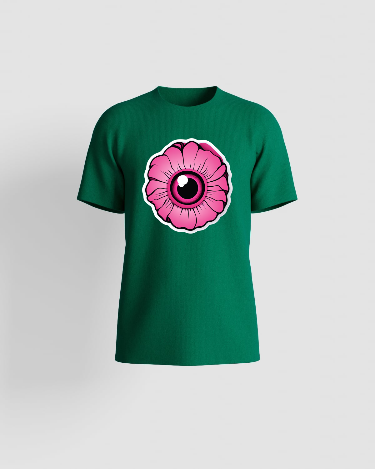 Green Organic Cotton T‑Shirt – Bold Print 59
