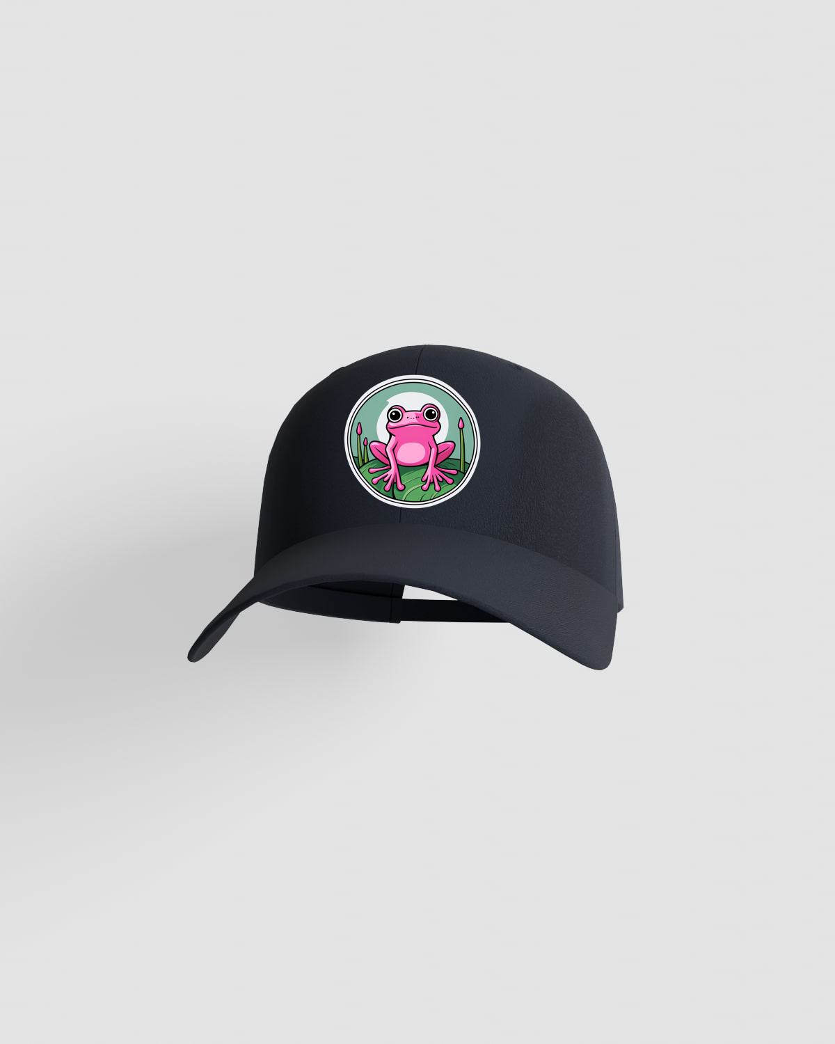 Navy Cap with Velcro Closure for Custom Prints 59