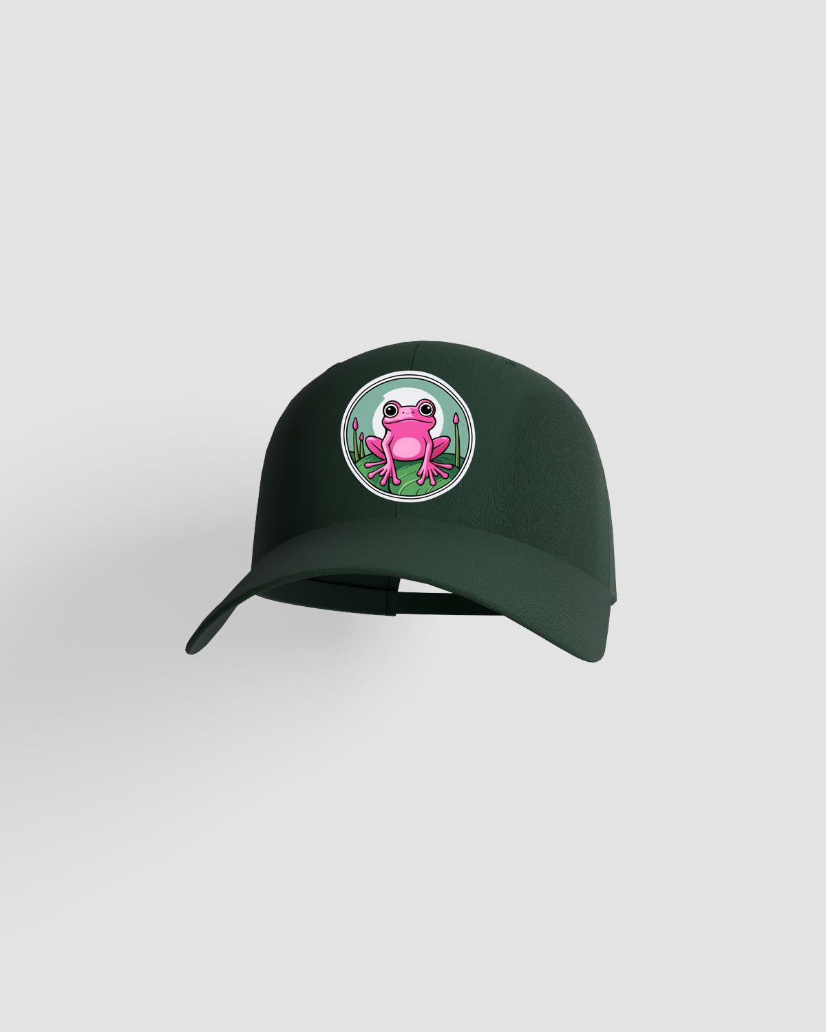 Cappellino di cotone verde con chiusura a velcro 59