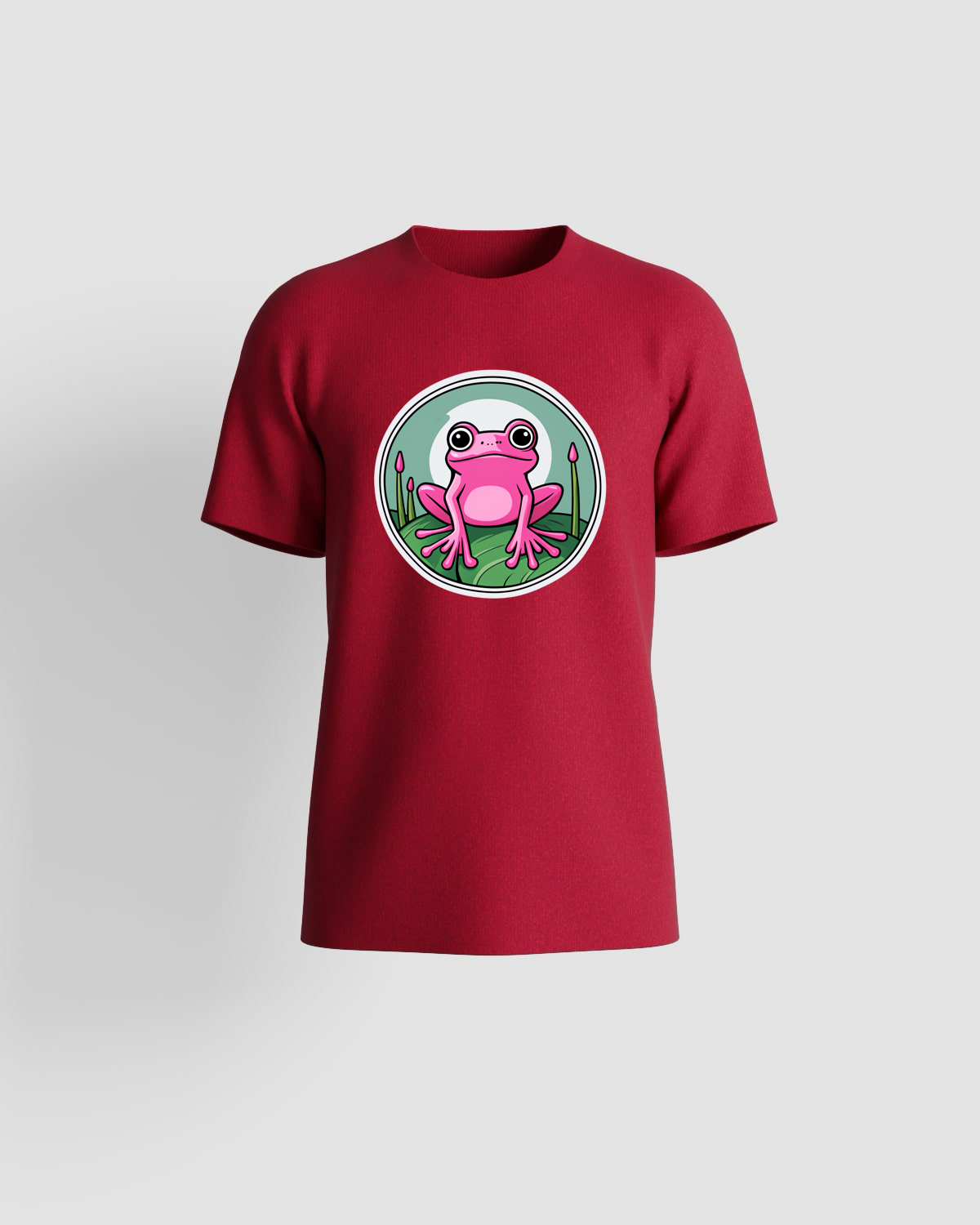 Red Organic Cotton T-Shirt with Modern Fit 59