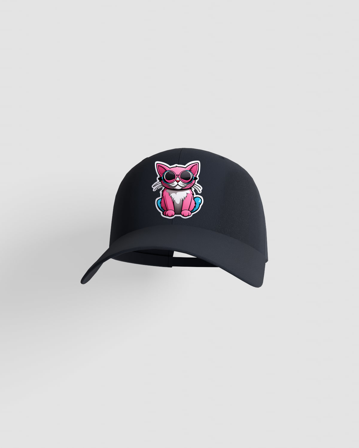 Navy Cotton Cap with Adjustable Velcro Closure 59
