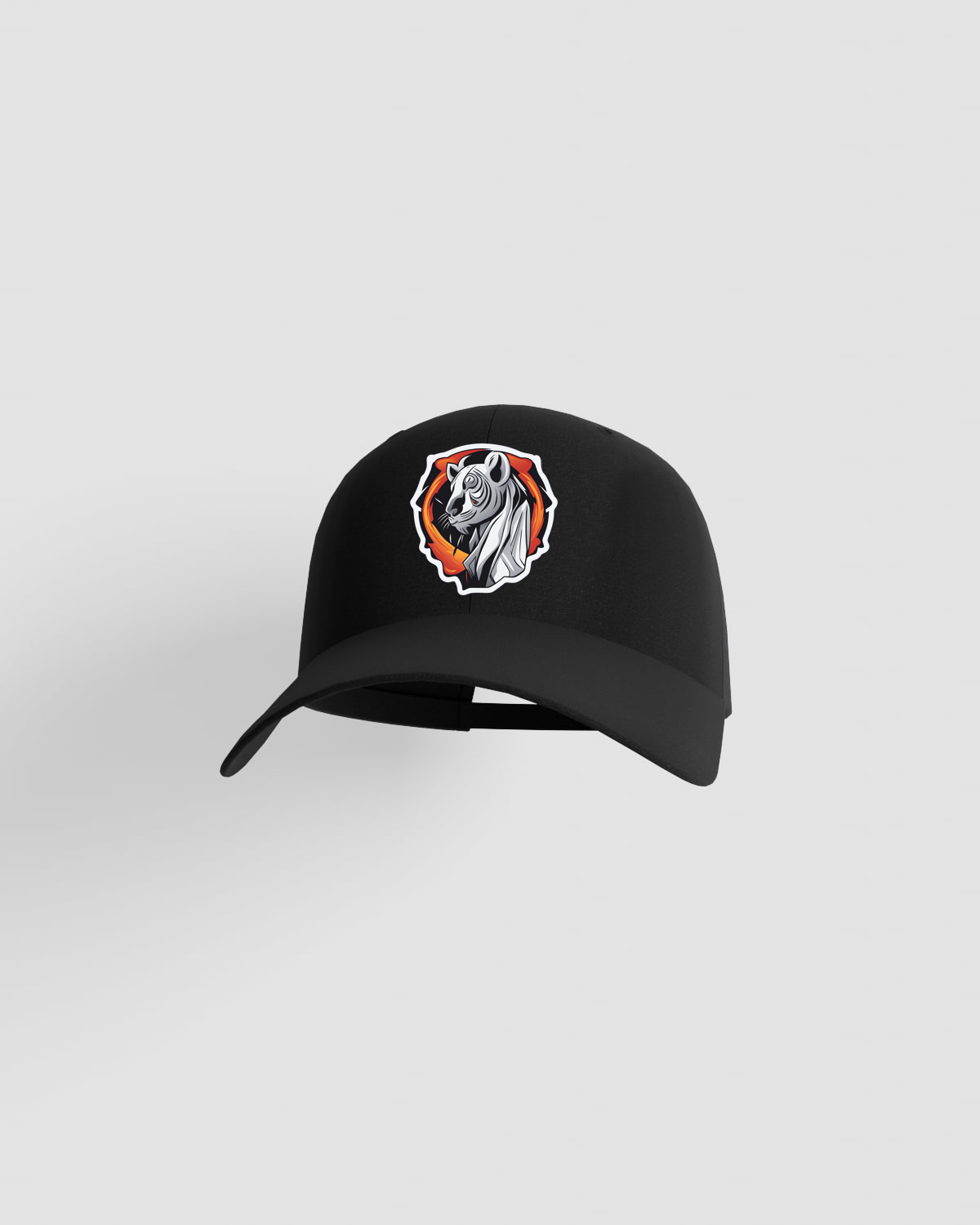 Black Adjustable Cotton Cap with Velcro Closure 59