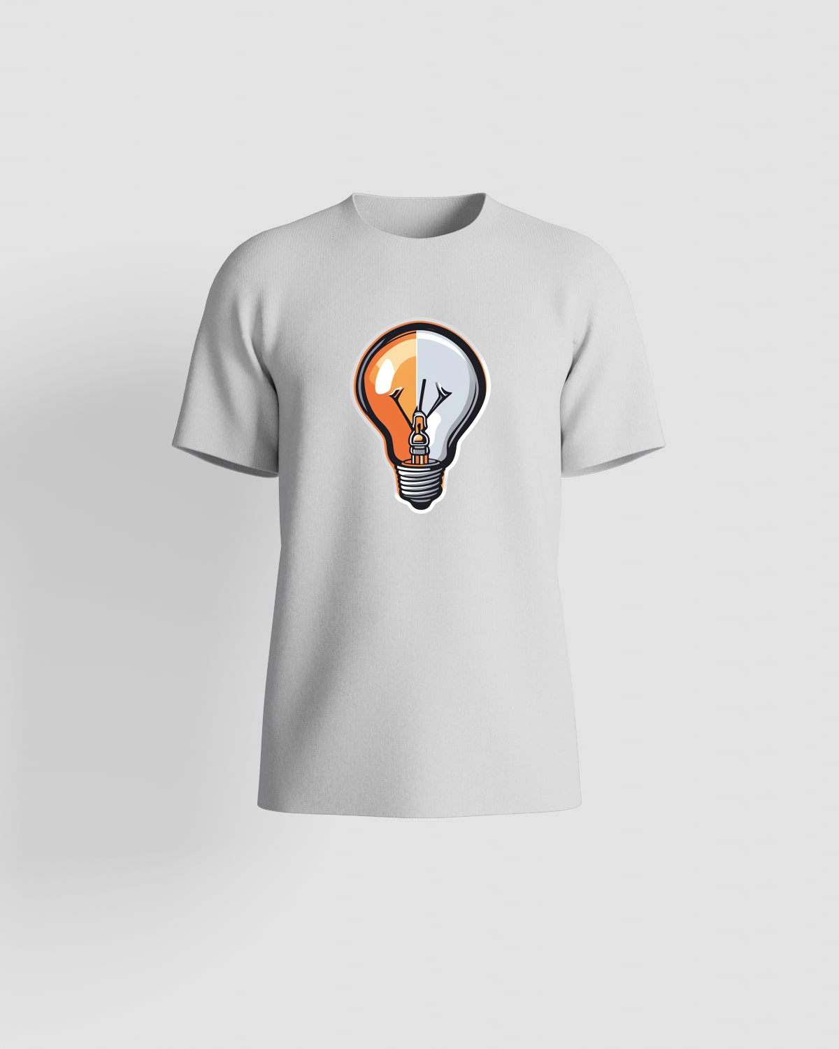 White Organic Cotton T-Shirt with Minimalist Logo 59