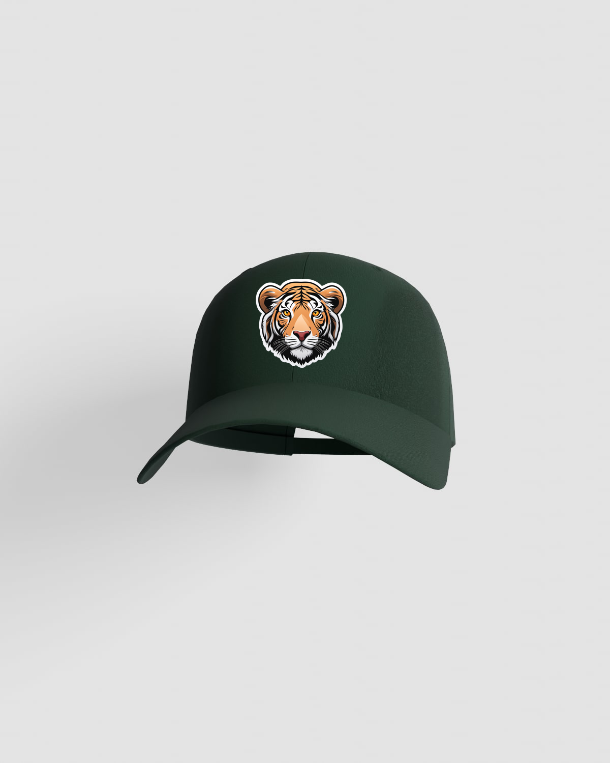 Green Classic 5 Panel Cotton Cap with Velcro 59