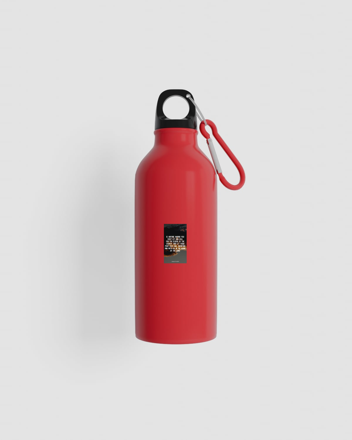 Recycled Aluminum Water Bottle with Metal Carabiner 59