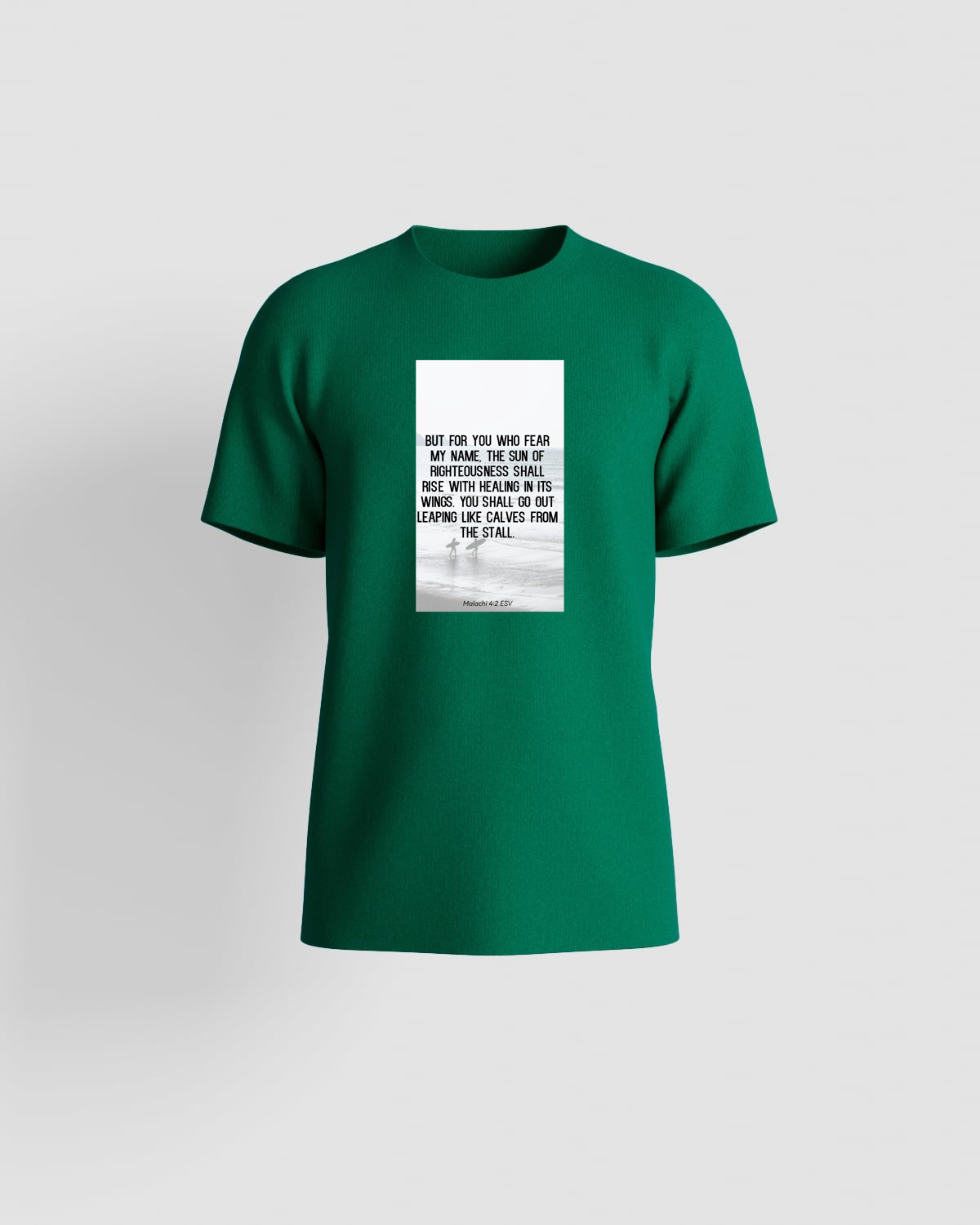 Green Eco Cotton T Shirt with Modern Fit 59