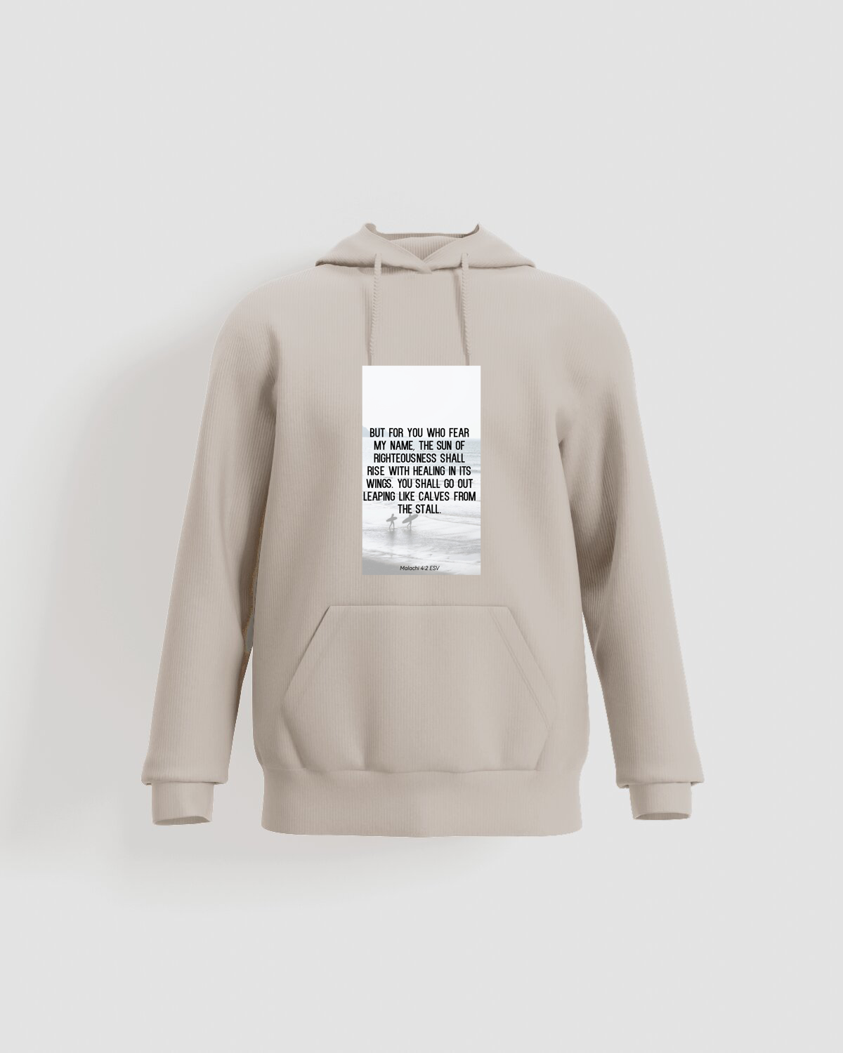 Cream Unisex Sweatshirt, 100% Cotton Comfort 59