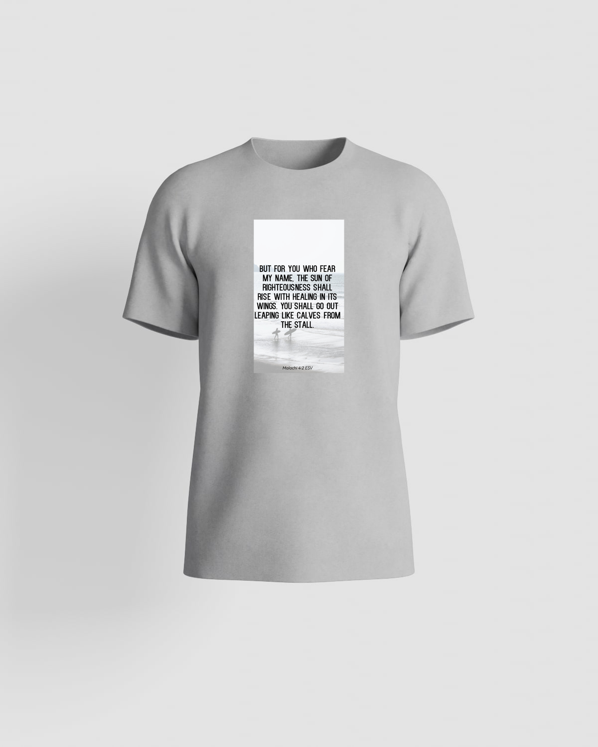 Grey Eco‑Sustainable T‑Shirt with Minimalist Design 59