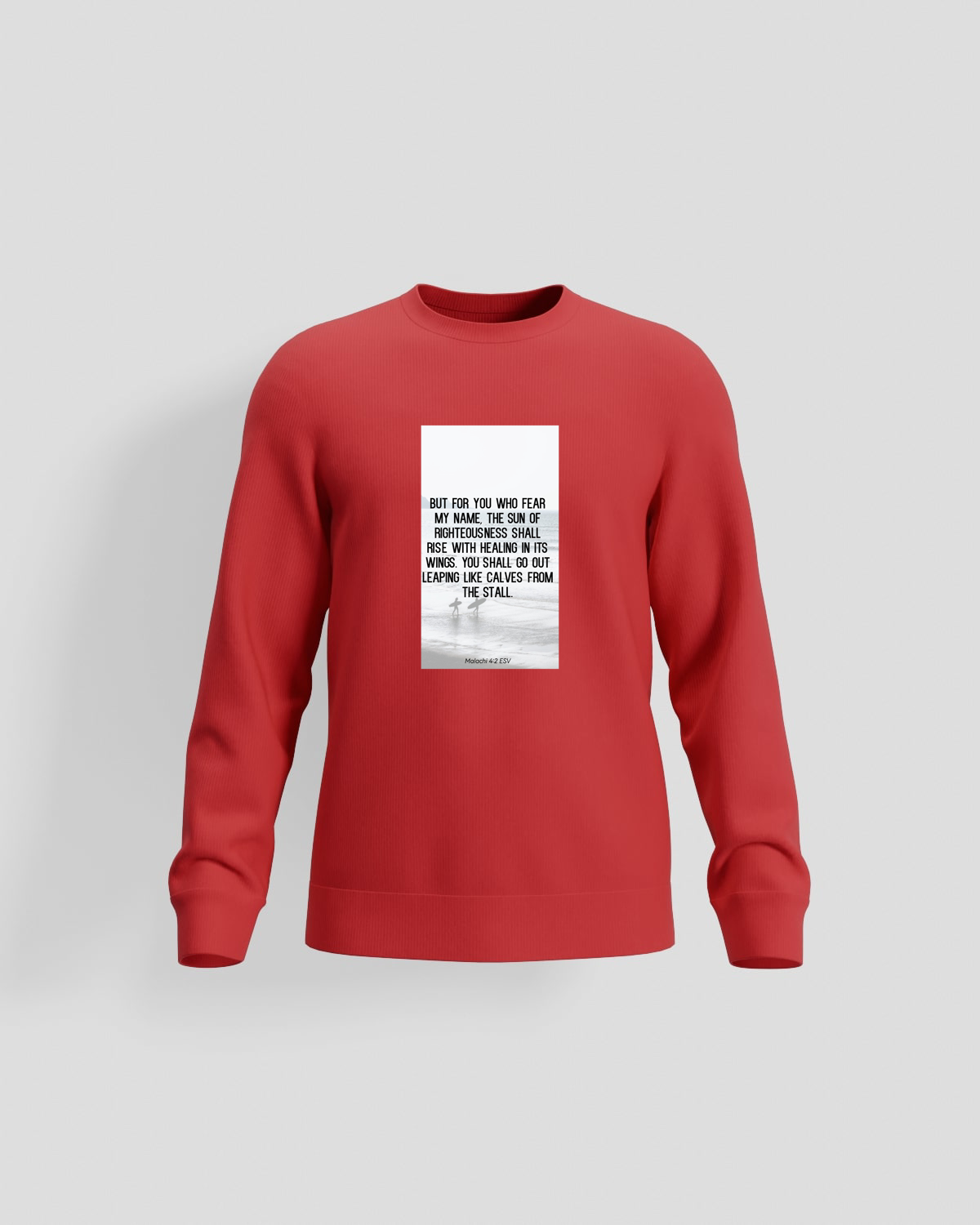 Red Organic Cotton Sweatshirt Eco Sustainable Comfort 59
