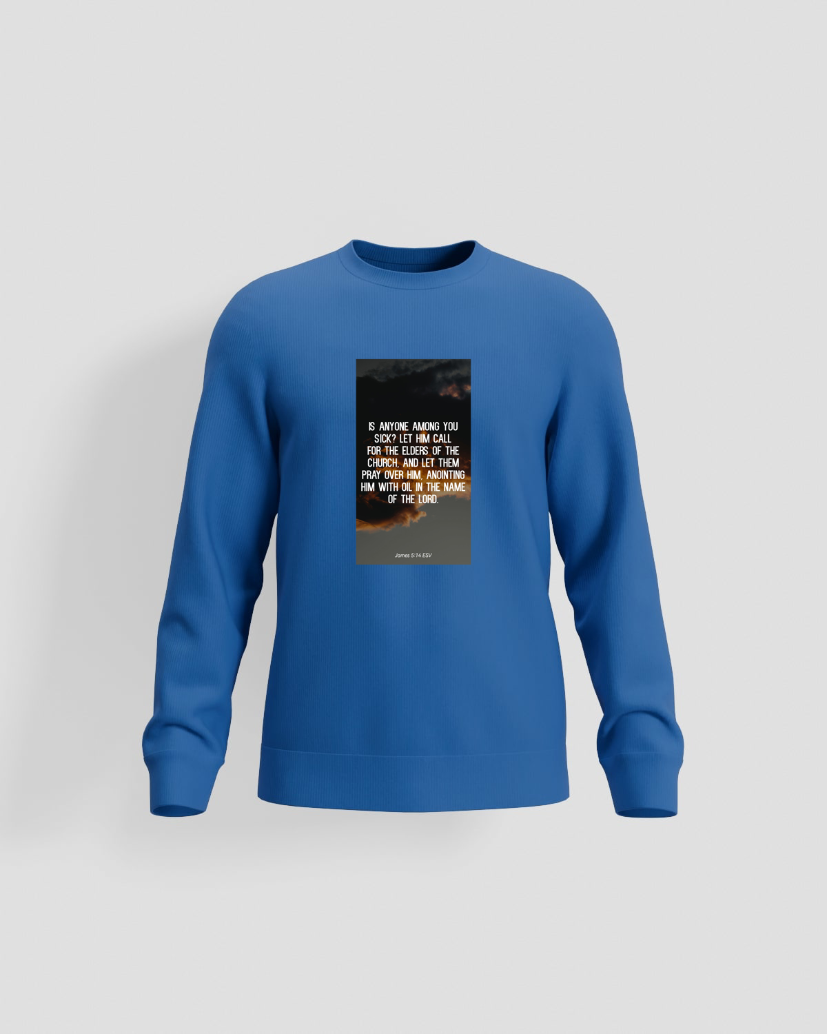 Blue Unisex Sweatshirt – Soft Cotton, Print-Ready 59