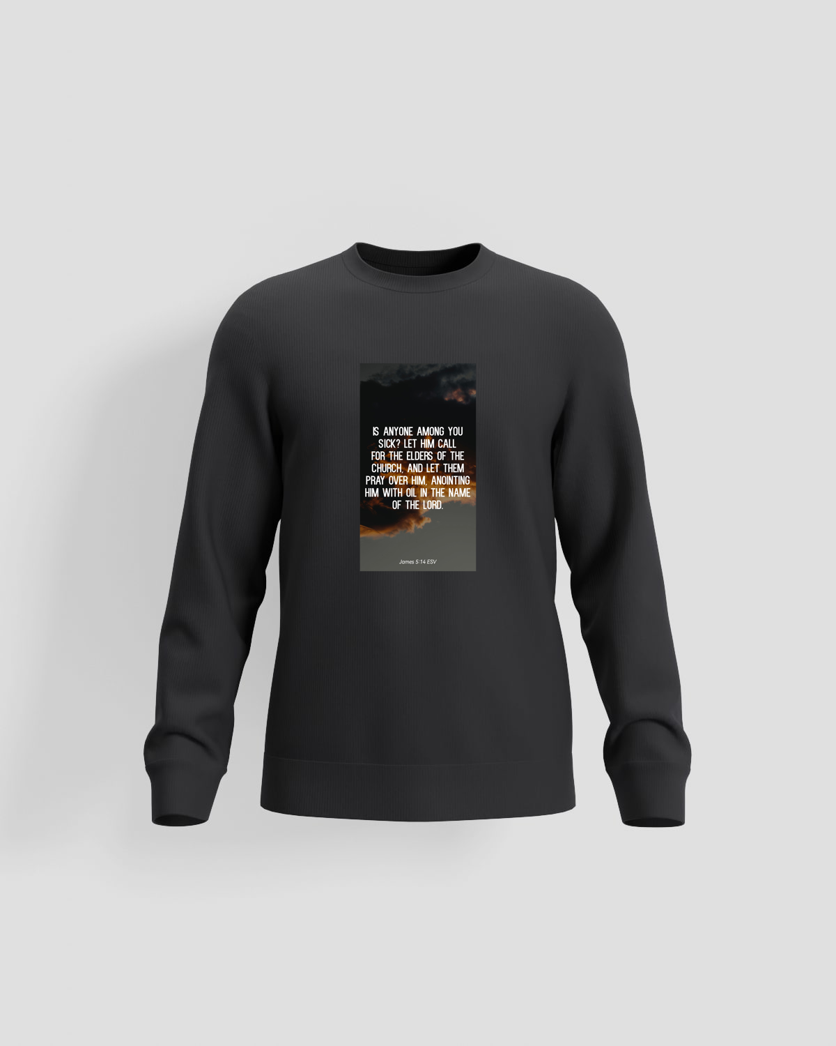 Sleek Black Organic Cotton Sweatshirt 59
