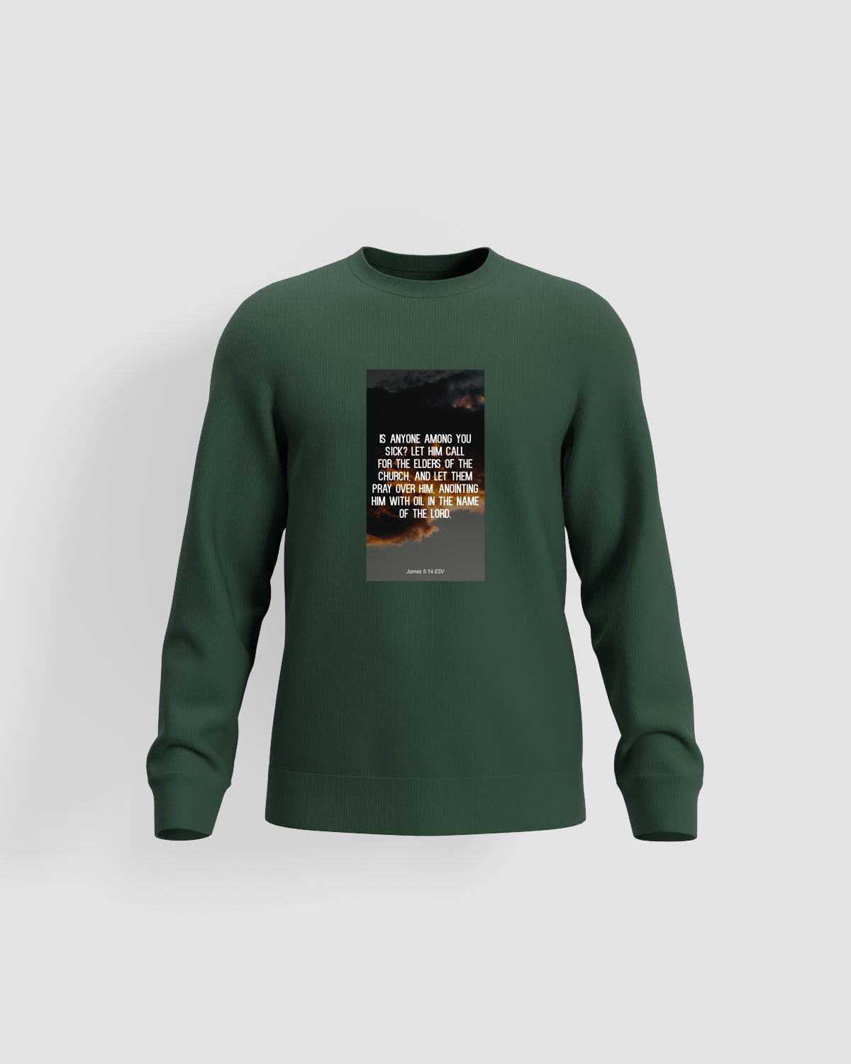 Green Brushed Sweatshirt – Soft Organic Cotton Comfort 59