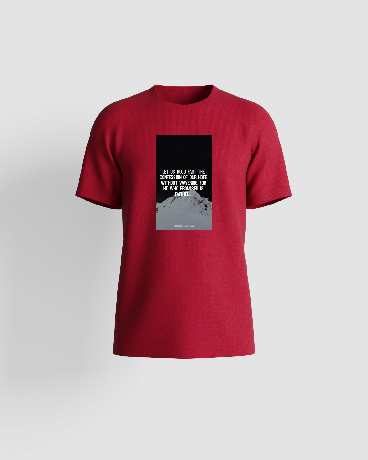 Red T-Shirt with Bold Graphic Print 59