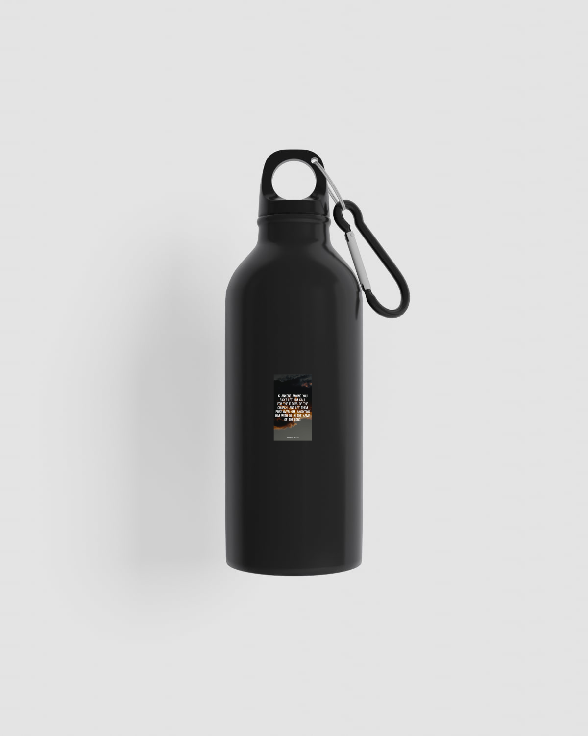 Recycled Aluminum Water Bottle with Carabiner Clip 59
