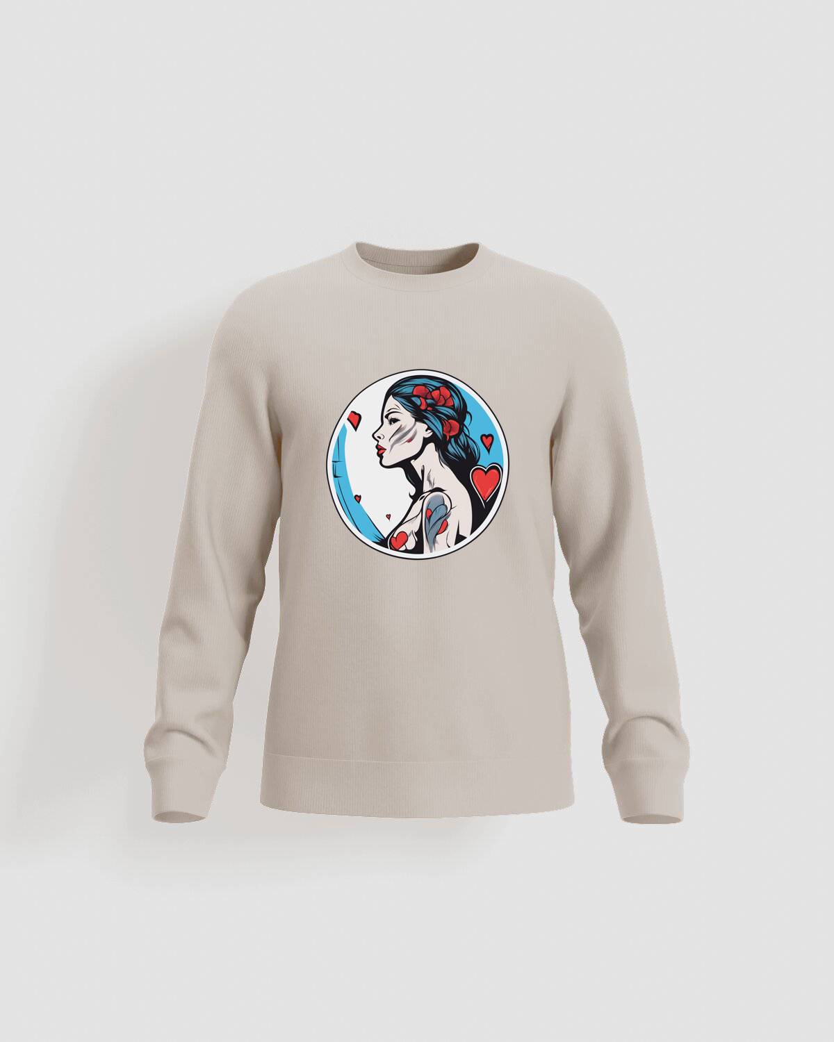 Cream Print-Ready Sweatshirt – Unisex Comfort 59