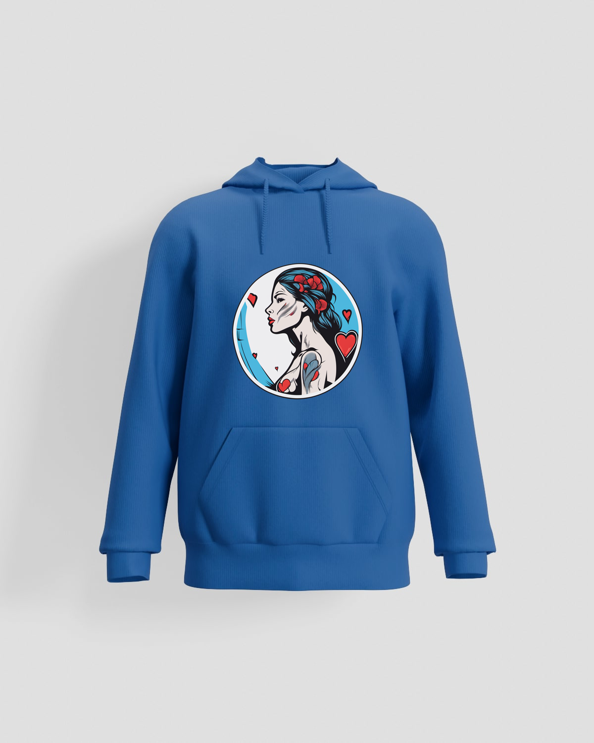 Blue Organic Cotton Unisex Sweatshirt 59