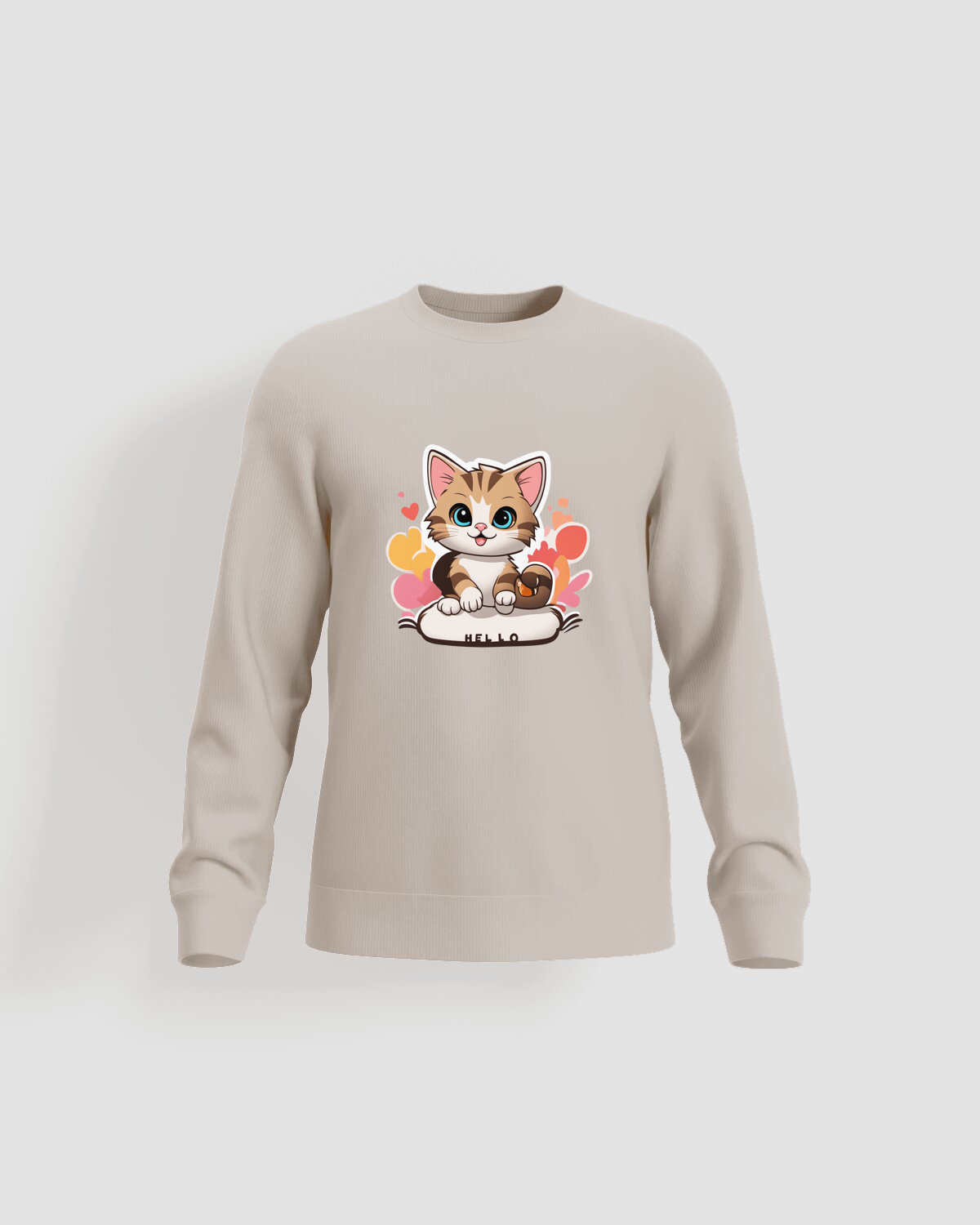 Cream Unisex Sweatshirt – Soft Organic Cotton Comfort 59