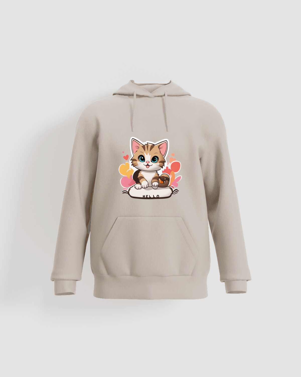 Cream Unisex Sweatshirt – 100% Cotton Comfort 59