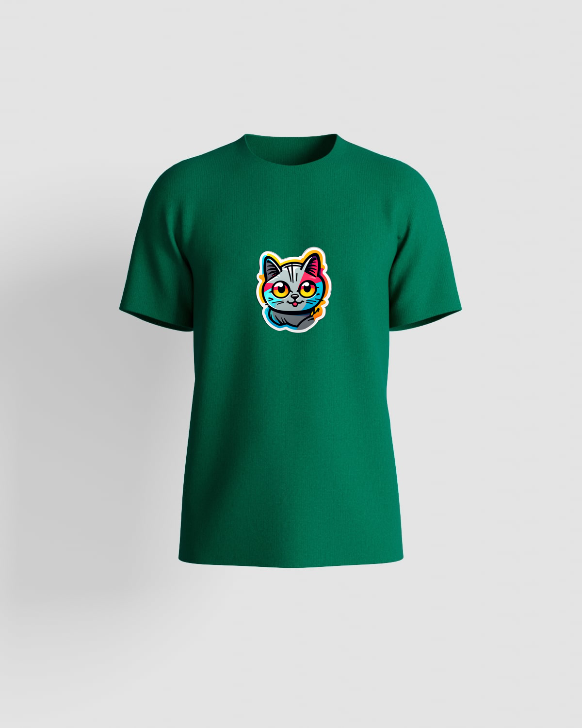 T-shirt, personnalisable, 100 % coton, Vert 0