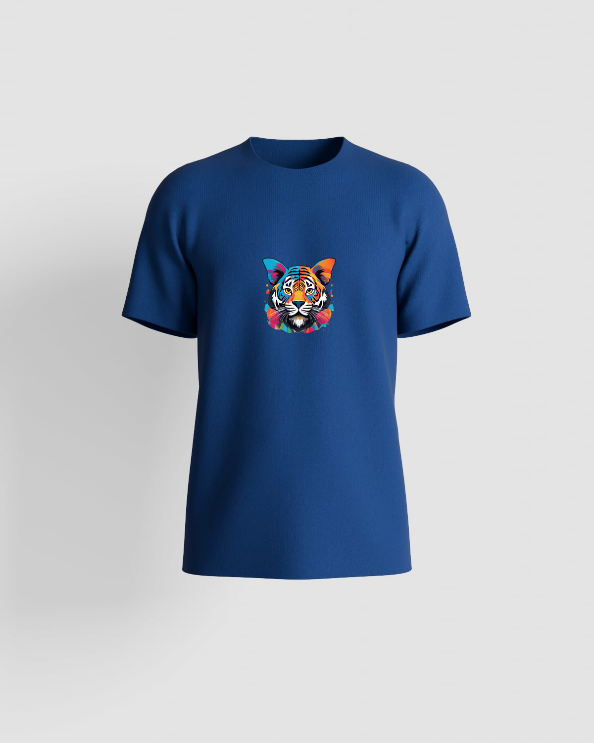 T-shirt, personnalisable, 100 % coton, Bleu